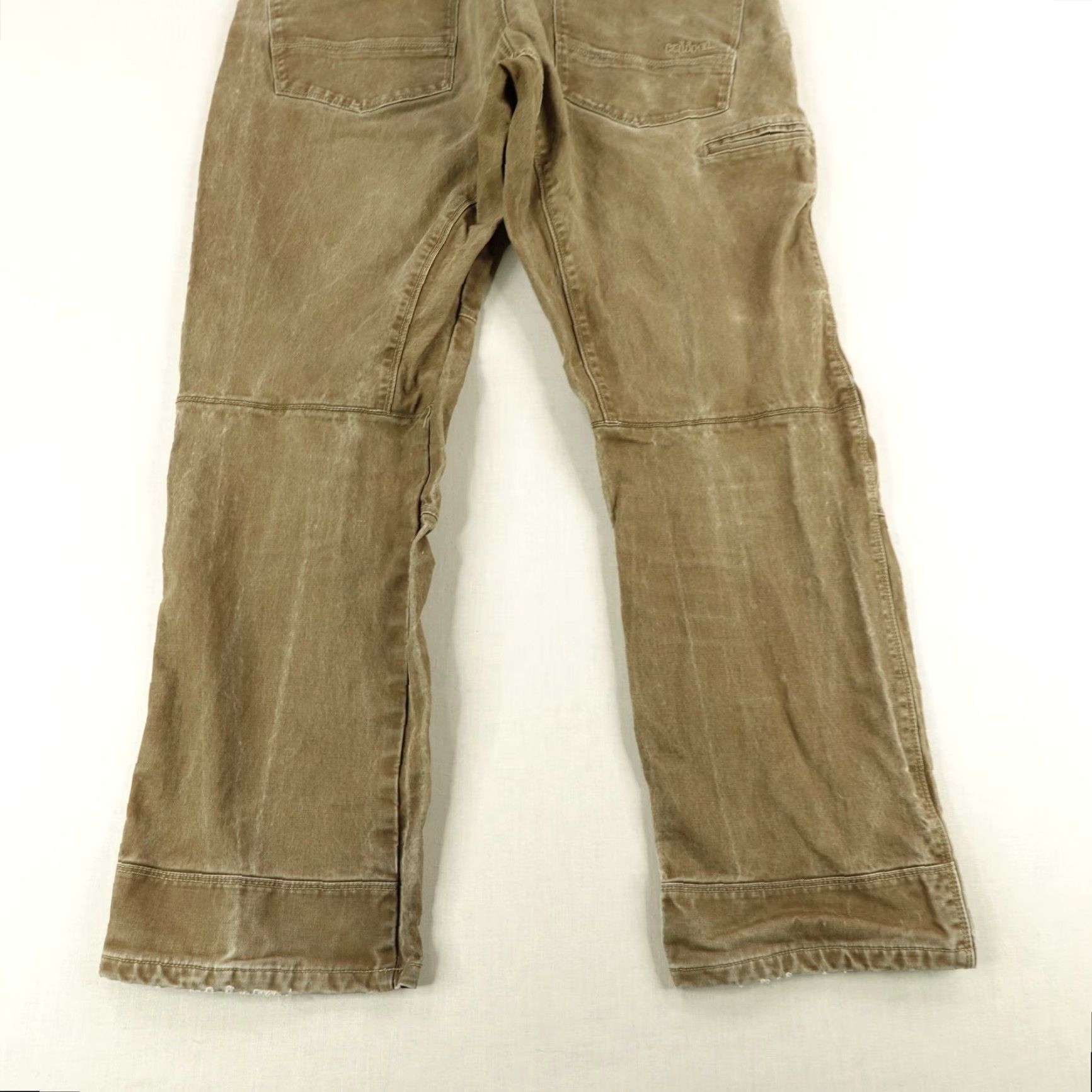 Vintage VINTAGE Kuhl Rydr Pants Mens Size 36x30 Carpenter Utility Workwear Brown Canvas Stretch Size US 31 - 6 Thumbnail