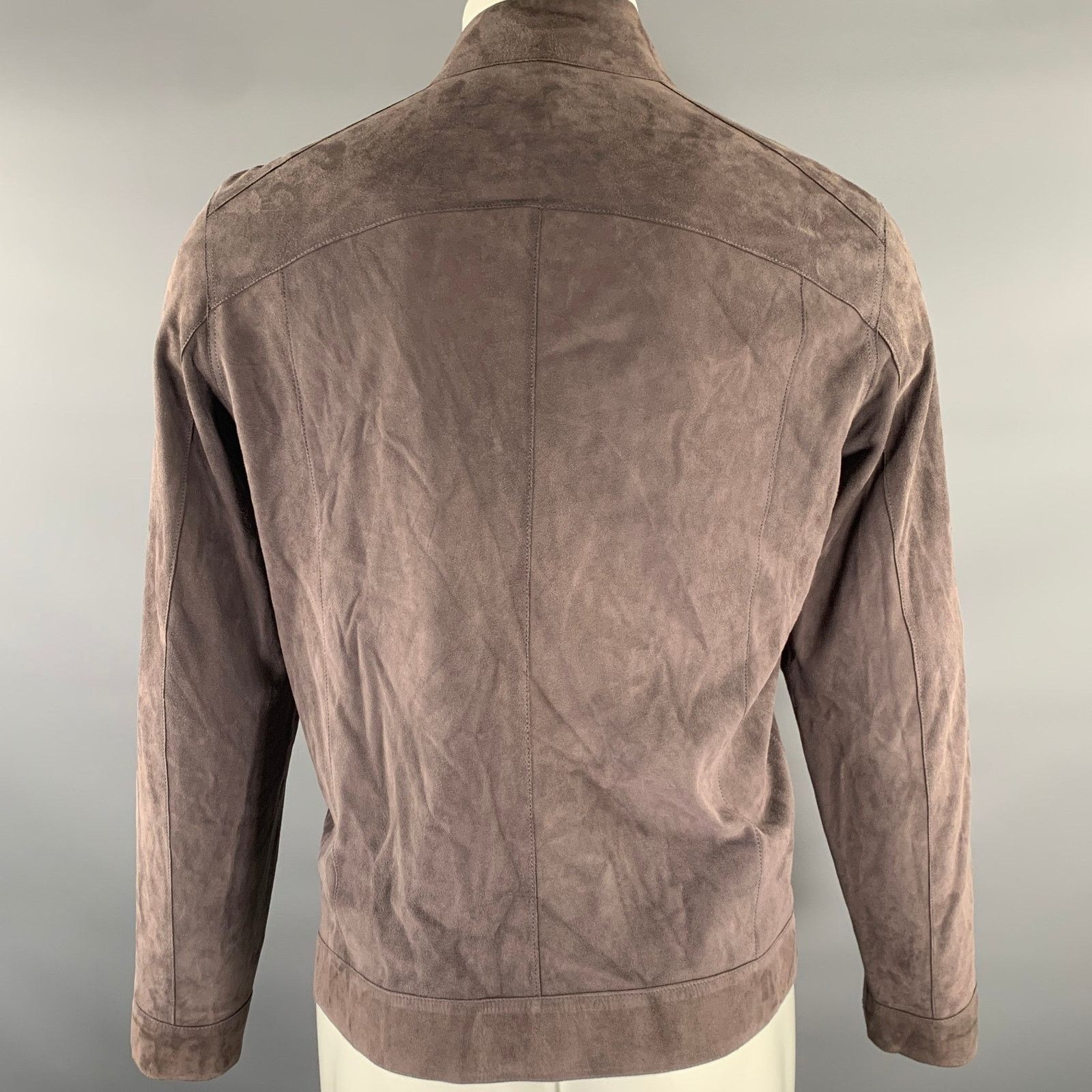 Other BARCELINO S Brown Mixed Patterns Leather Reversible Jacket Size US S / EU 44-46 / 1 - 6 Thumbnail