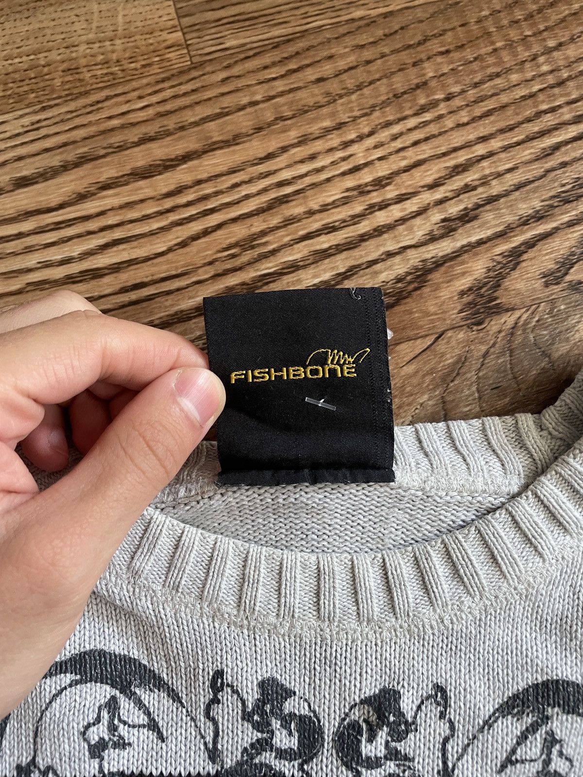 Japanese Brand Fishbone avant garde vintage tribal y2k Japanese anarchy Size US L / EU 52-54 / 3 - 8 Thumbnail