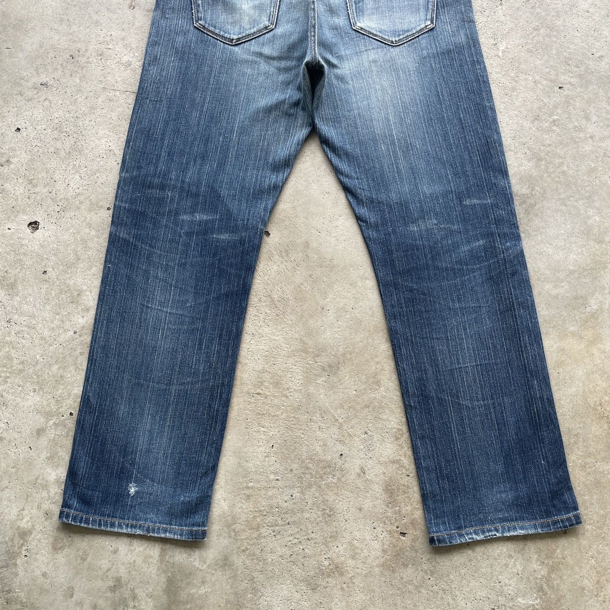 Japanese Brand W34 Vintage Japanese Faded Denim Distressed Jeans Pants Size US 34 / EU 50 - 10 Thumbnail