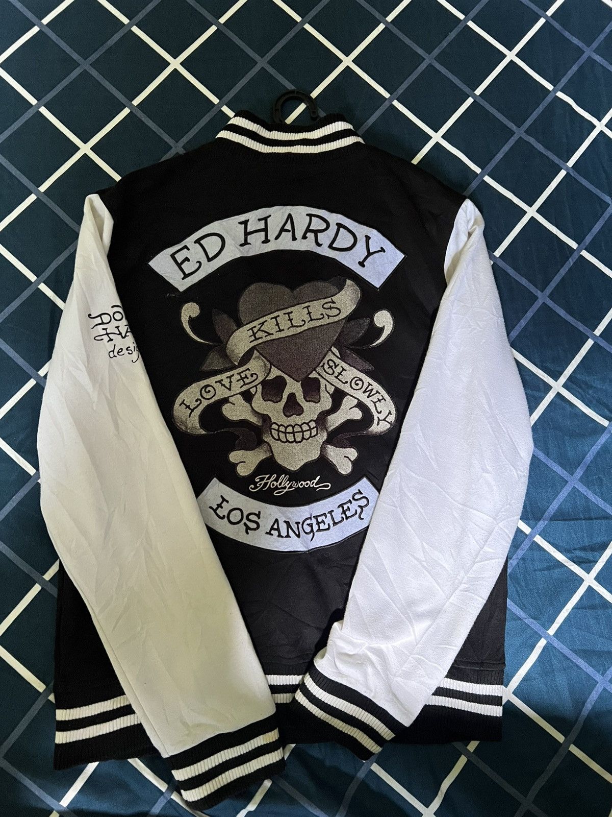 Japanese Brand × Vintage Ed Hardy × Varsity Jacket Edd Hardy Size US S / EU 44-46 / 1 - 2 Thumbnail
