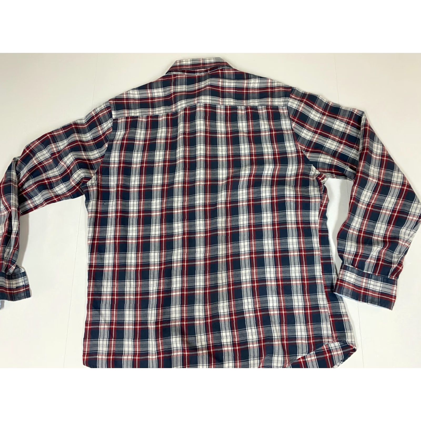 Croft & Barrow Croft & Barrow Shirt M Mens Plaid Button-Down Red Blue Button-Up Long Sleeve Regular Size US M / EU 48-50 / 2 - 6 Thumbnail