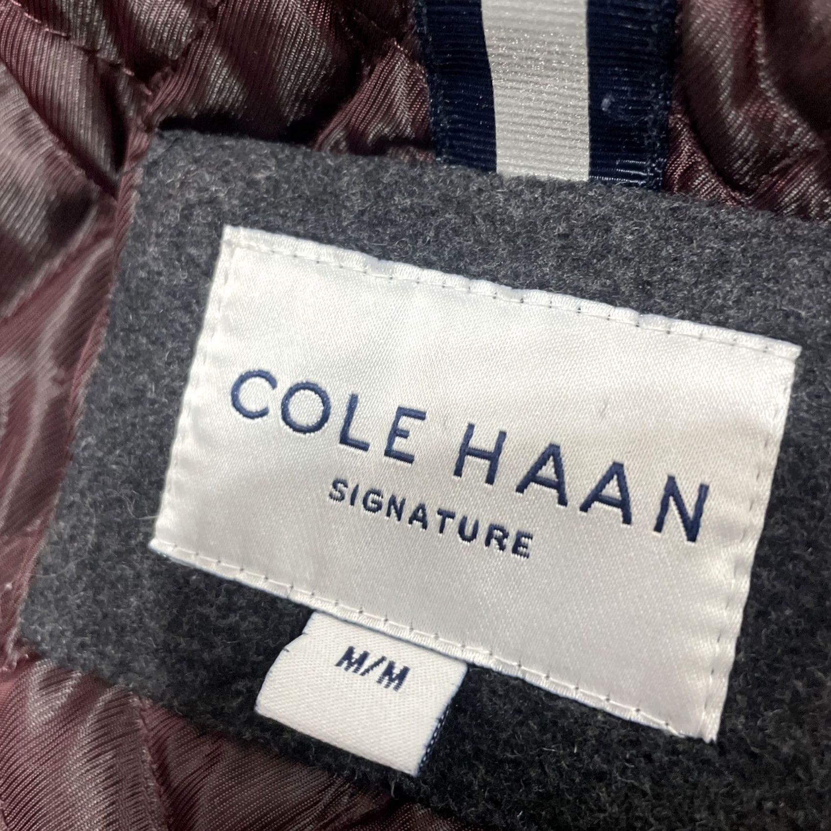 Cole Haan Cole Haan Signature Men M Classic Collared Wool Blend Car Coat Gray Charcoal Jacket Coat Size US M / EU 48-50 / 2 - 5 Thumbnail