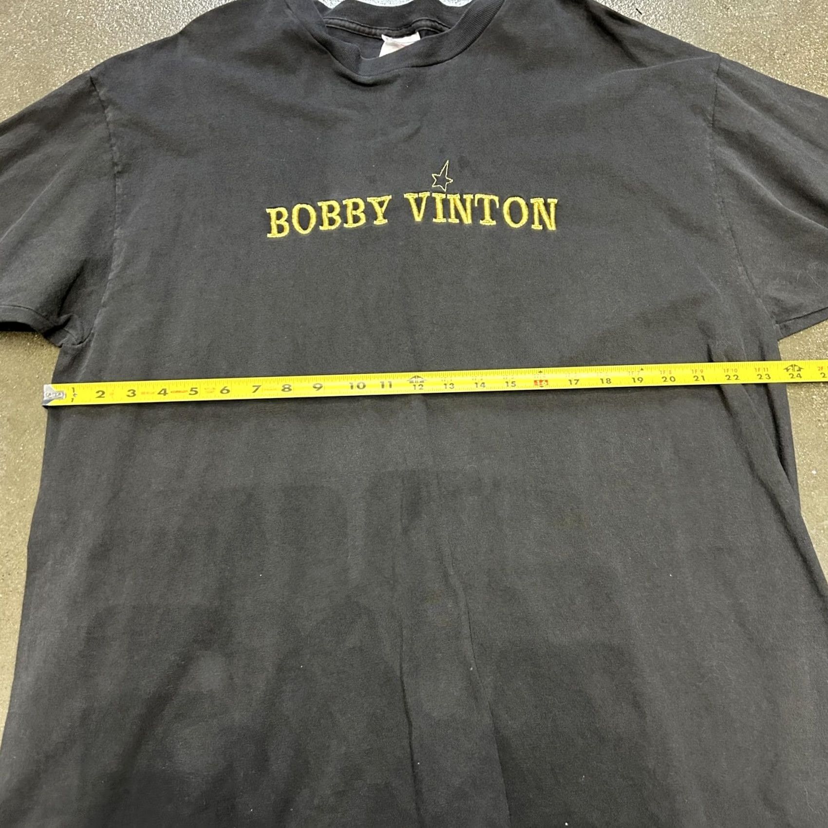 Hanes Bobby Vinton Shirt Mens 2XL Black Hanes Beefy-T Tour Band Graphic Music Tee Size US XXL / EU 58 / 5 - 5 Thumbnail