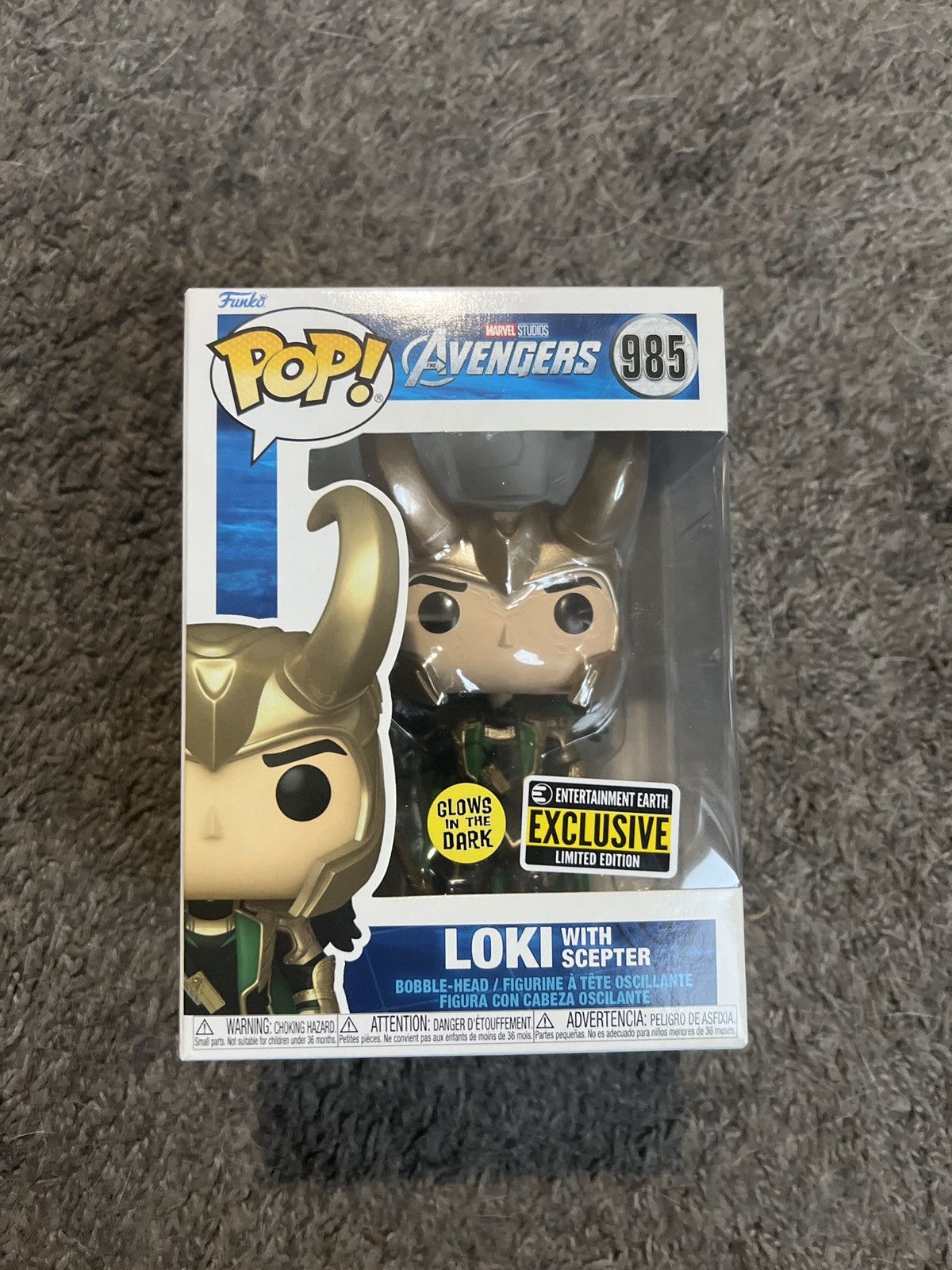 Marvel Comics Funko Pop! Loki With Scepter Bobble-Head Size ONE SIZE - 1 Thumbnail