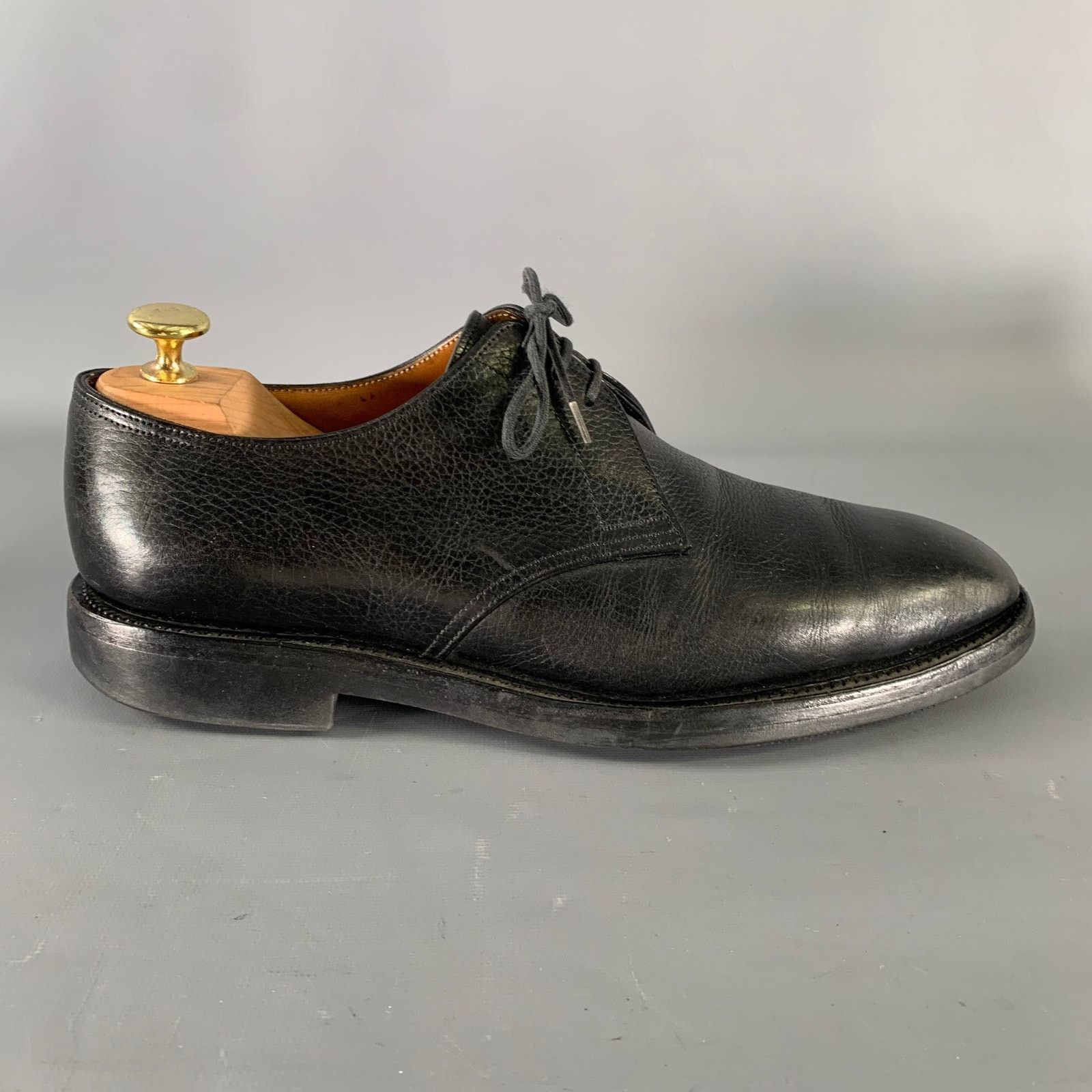 John Lobb JOHN LOBB Size 9 Black Leather Pointed Toe Lace Up Shoes Size US 9 / EU 42 - 2 Thumbnail