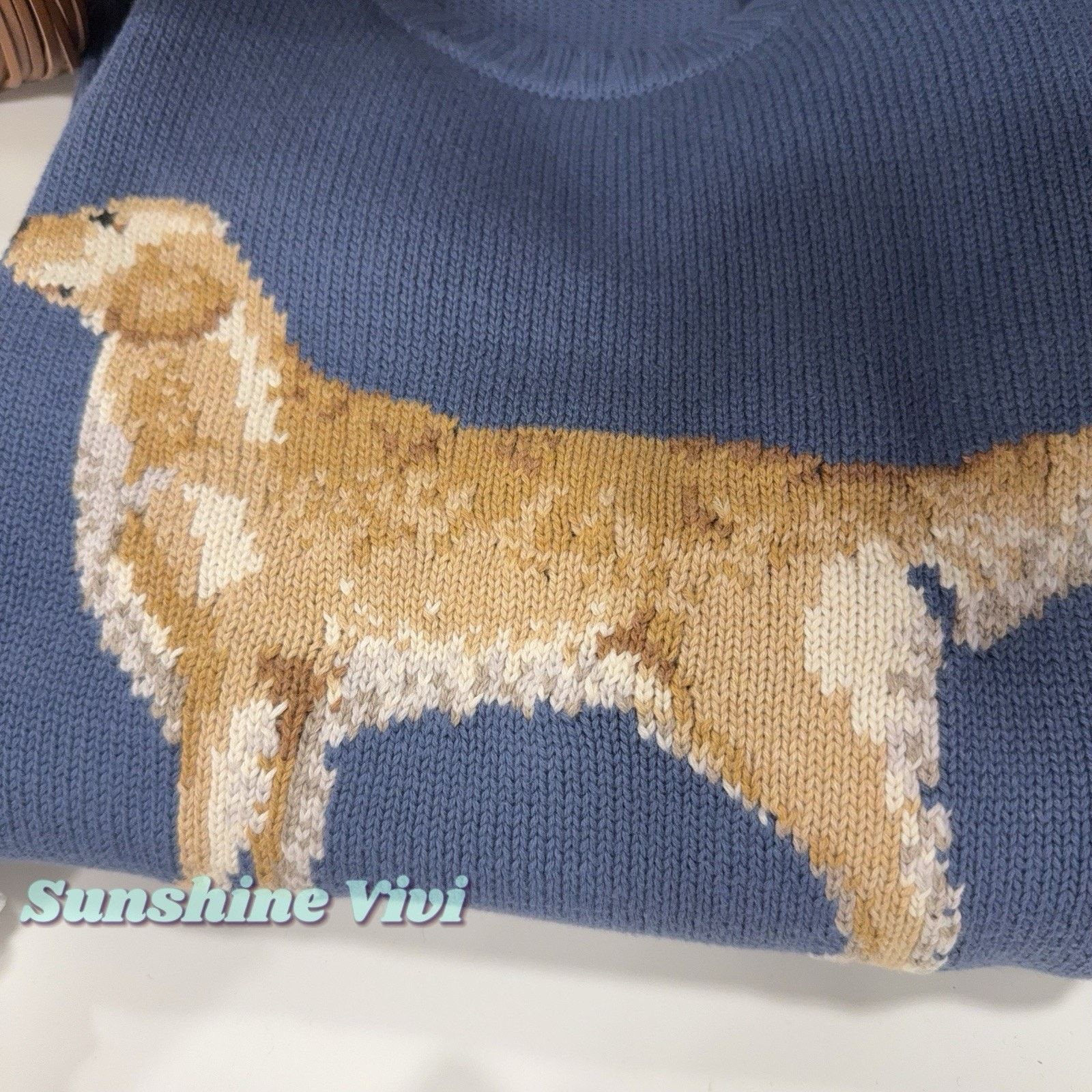 Polo Ralph Lauren NWT Polo Ralph Lauren Woman Cotton Cute Dog blue Sweater M Size M / US 6-8 / IT 42-44 - 5 Thumbnail