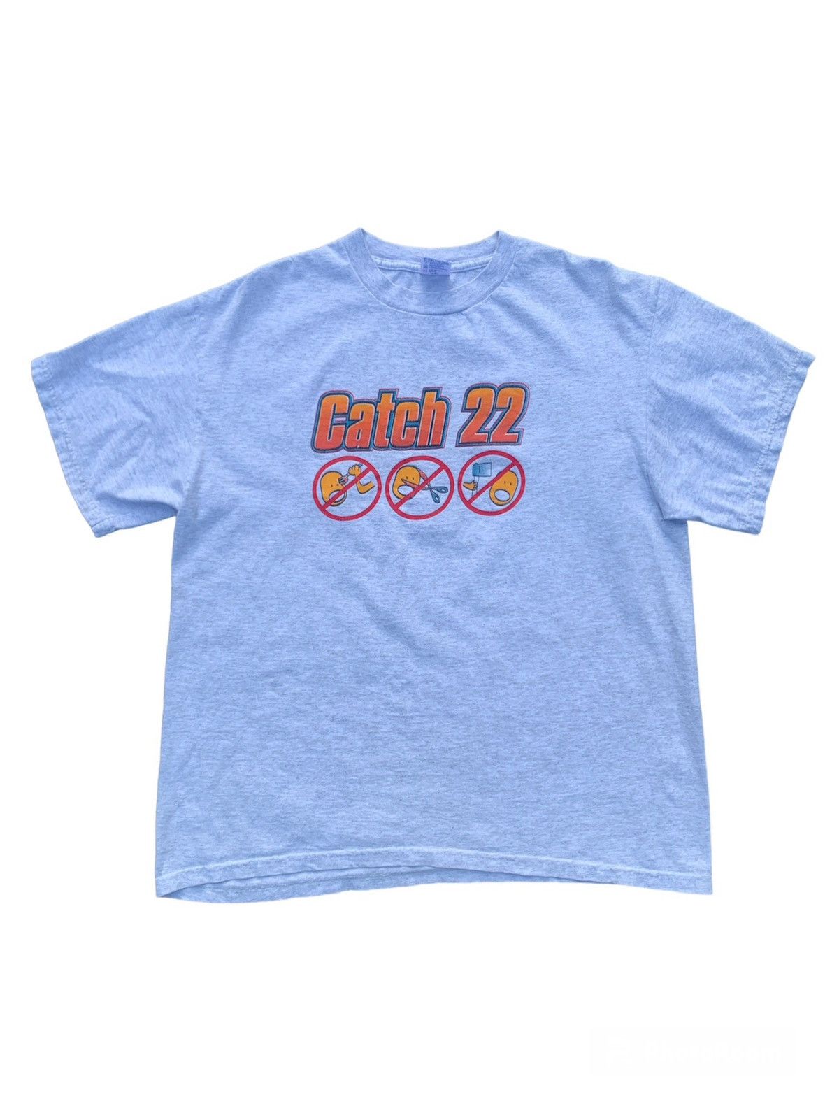image of Band Tees x Rock Tees Vintage 90's Catch 22 Victory Records Ska Punk Band T-Shirt in Grey (Size Lar