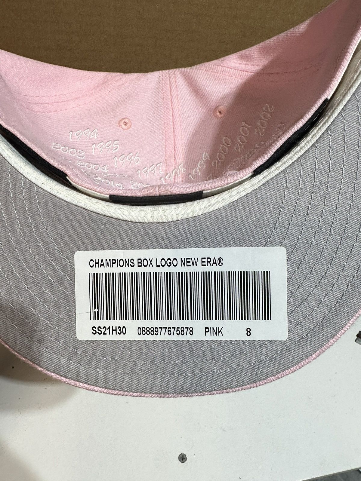 Supreme size 8 Supreme Champions Box Logo New Era Hat Fitted Size ONE SIZE - 3 Thumbnail