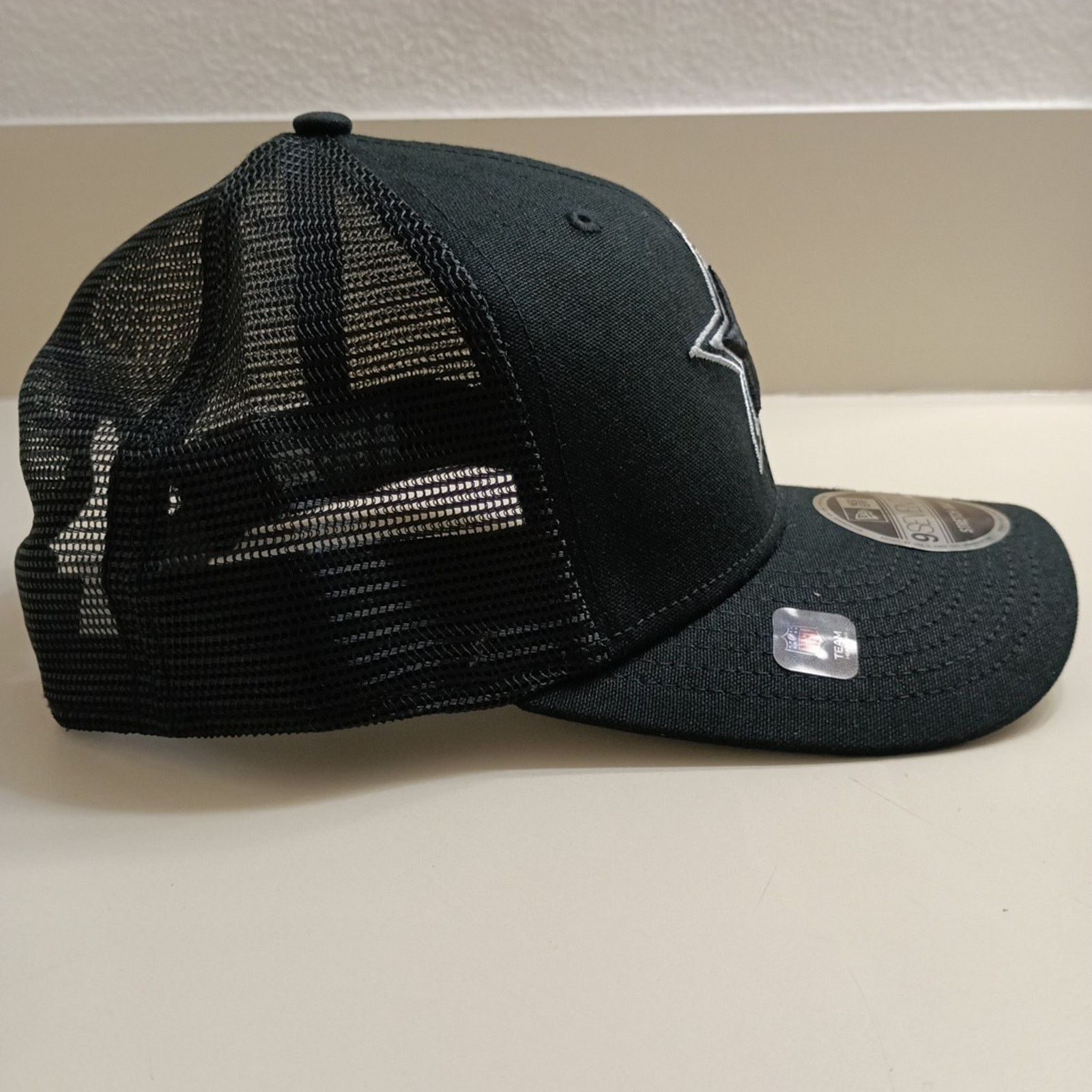 New Era New Era 9SEVENTY Dallas Cowboys Black Trucker Canvas Hat Cap Size ONE SIZE - 3 Thumbnail