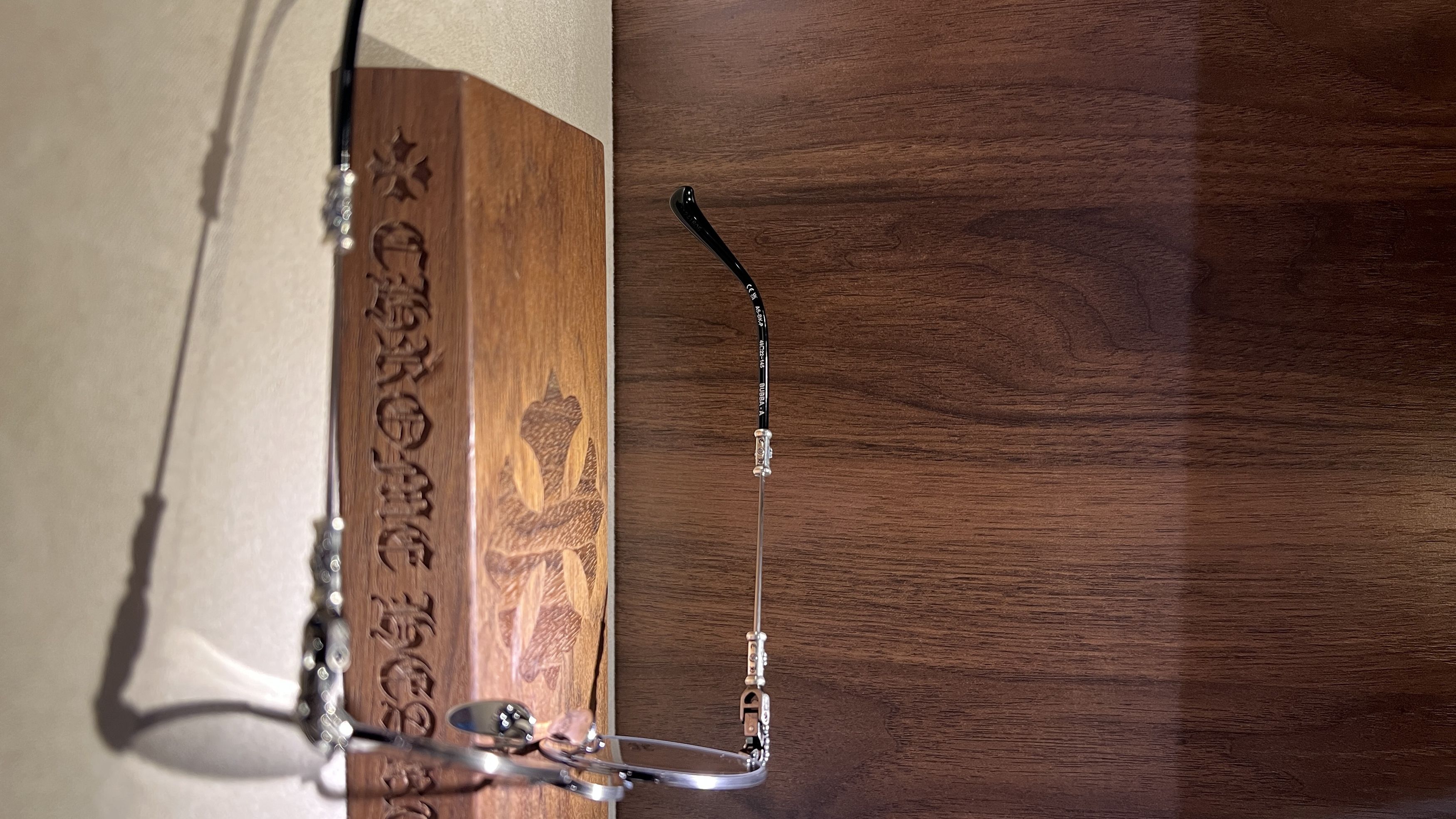 Chrome Hearts Chrome Hearts BUBBA –A Antique Silver/BLACK Glasses Size ONE SIZE - 5 Thumbnail