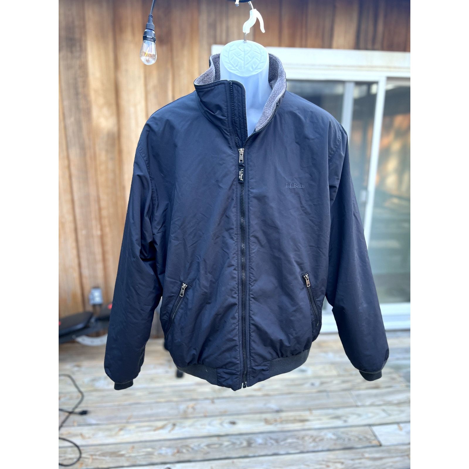 L.L. Bean L.L. Bean Gray Down Jacket Mens Polyester Nylon Shell Size US L / EU 52-54 / 3 - 2 Thumbnail