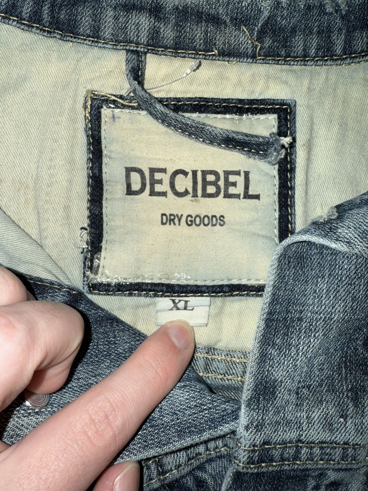 Decibel Vintage American Flag Denim Jacket Size US XL / EU 56 / 4 - 4 Thumbnail