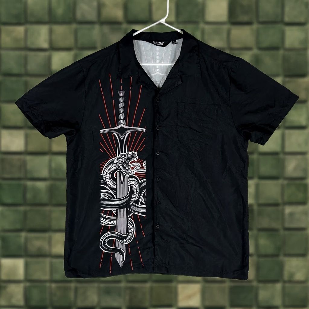 Vintage NWT Maximized Search Visibility: The key words ("Buffalo Outdoors Workwear", Button Up Shirt", "Large Graphic Black are prominently featured Size US L / EU 52-54 / 3 - 1 Thumbnail
