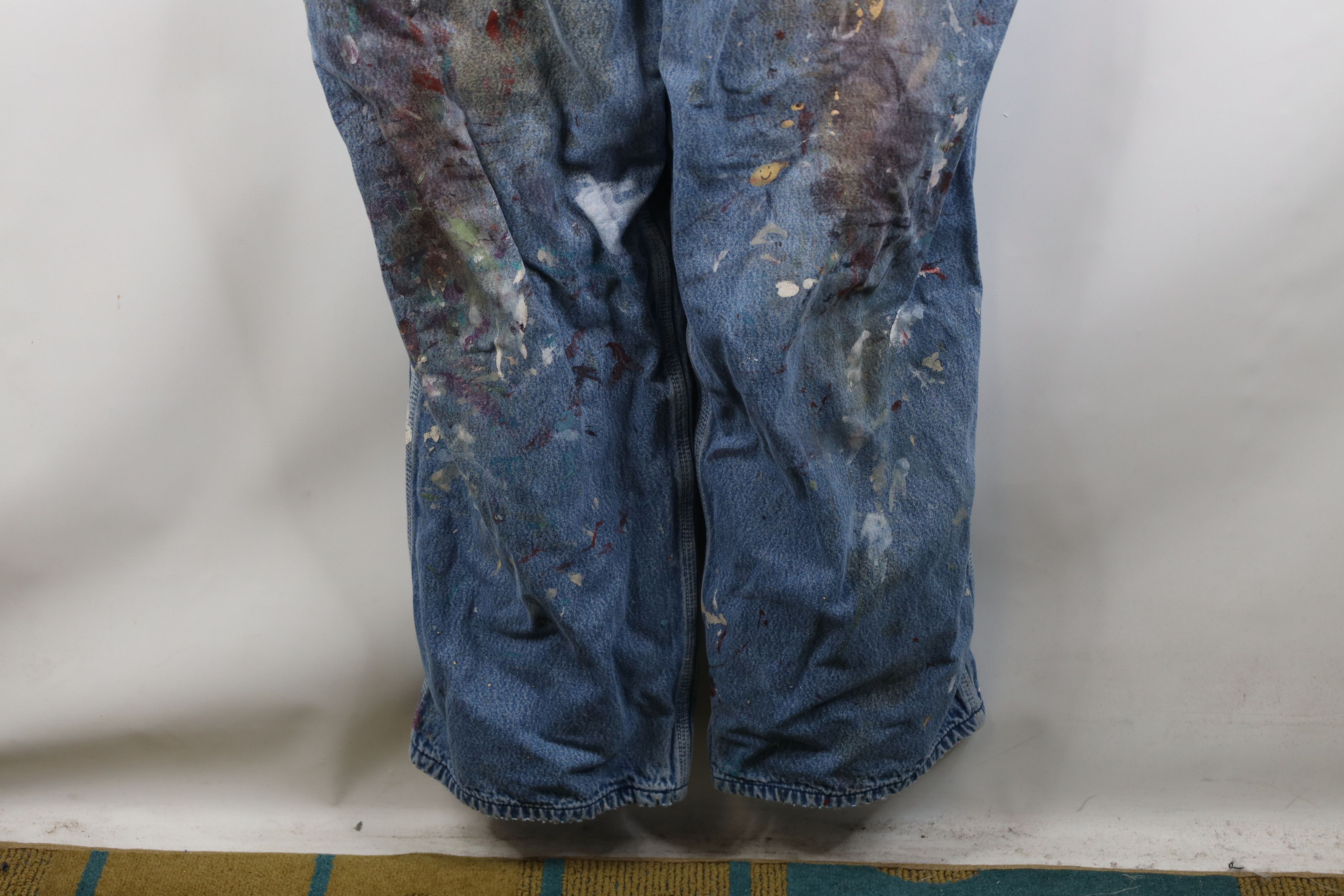 Vintage Vintage 90s Streetwear Thrashed Flannel Lined Overalls Size US 40 / EU 56 - 15 Thumbnail