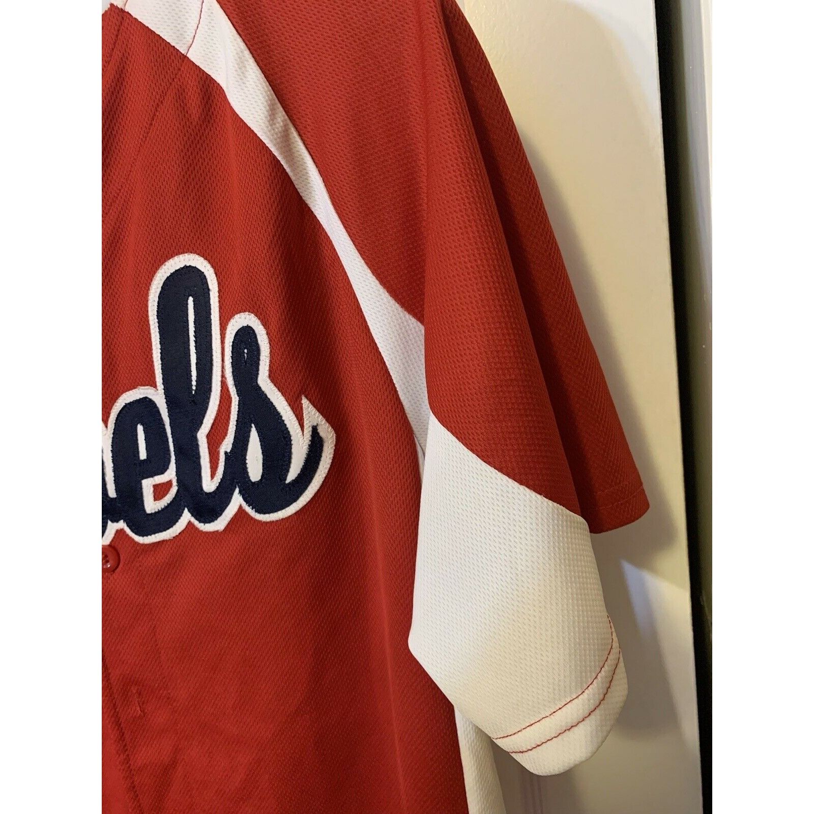 Other Teamwork REBELS Men’s Sz L 34-36 Baseball jersey no 14 red b Size US L / EU 52-54 / 3 - 5 Thumbnail