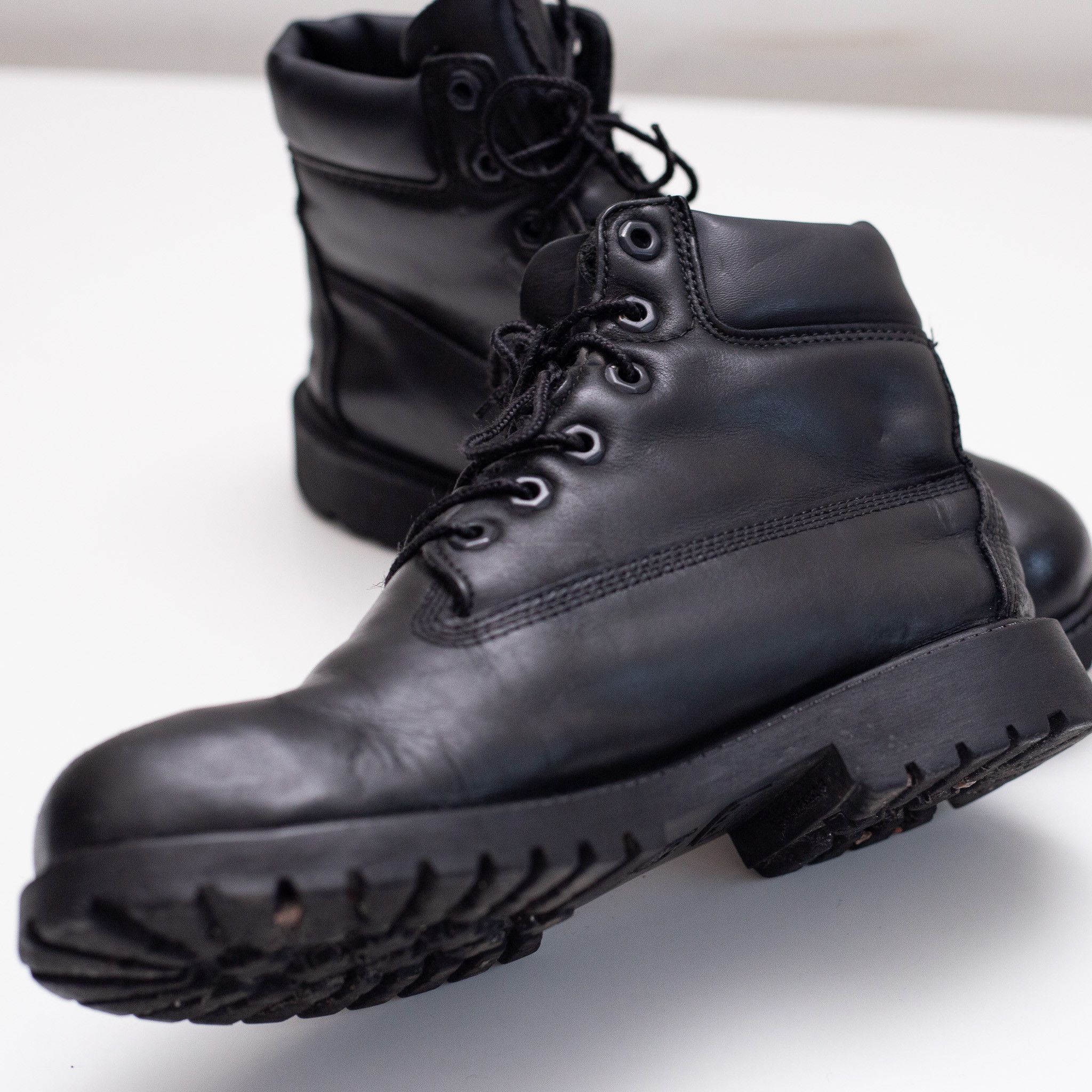 Timberland Timberland Unisex Black Leather Winter Waterproof Boots Size US 6.5 / IT 36.5 - 7 Thumbnail