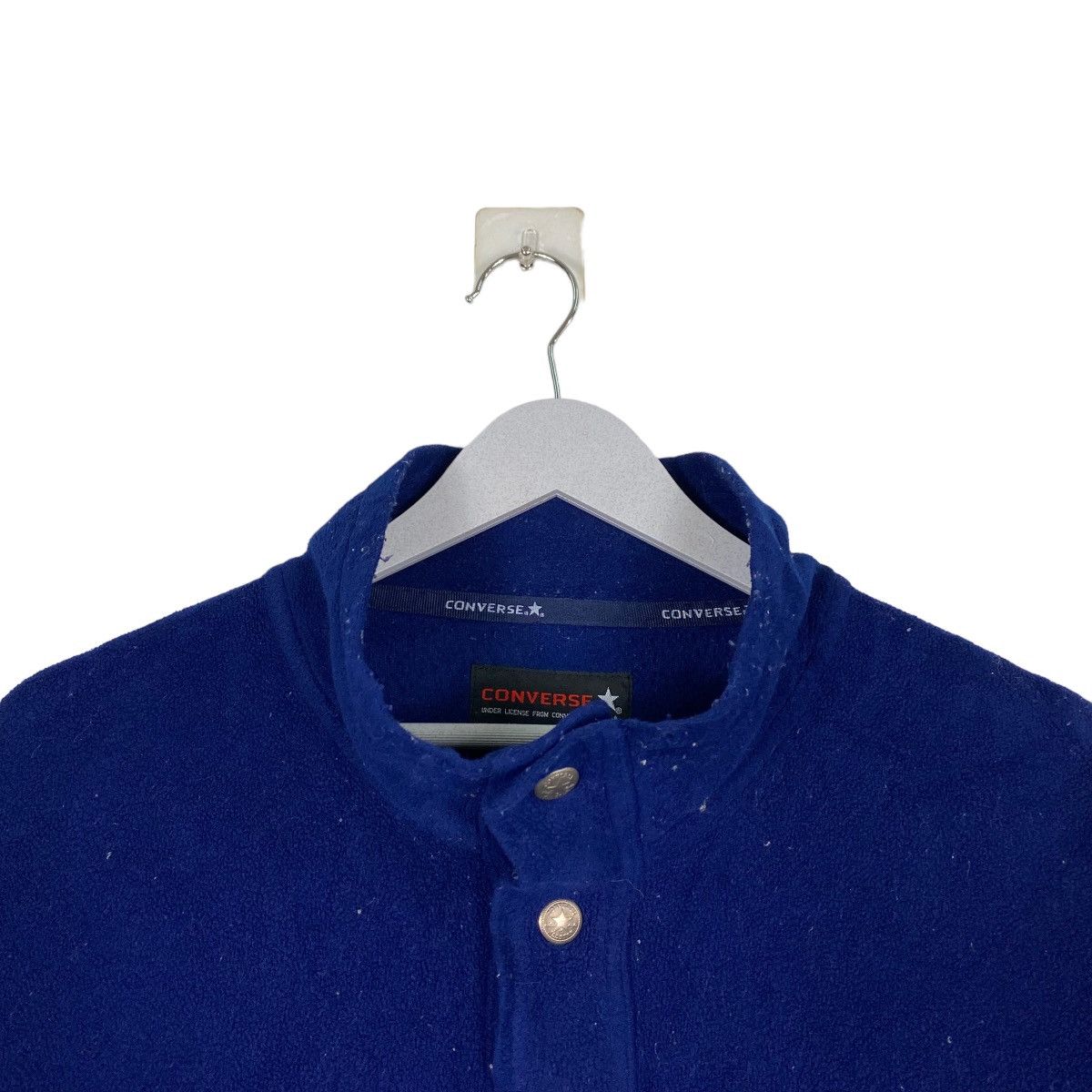 Converse × Vintage Vintage 90s Converse Small Logo Button Ups Fleece Size US XL / EU 56 / 4 - 6 Thumbnail