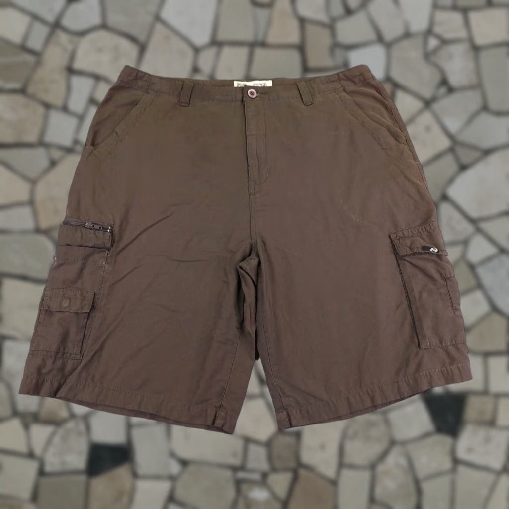 Anchor Blue VINTAGE Anchor Blue Cargo Shorts Mens 40 Brown Grunge 90s Casual Relaxed Fit Size US 39 - 1 Thumbnail