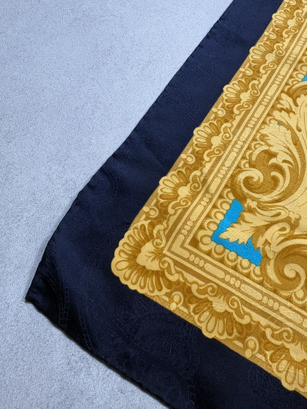 Vintage Vintage Renato Balestra Silk Scarf Baroque Horse Print Size ONE SIZE - 8 Thumbnail