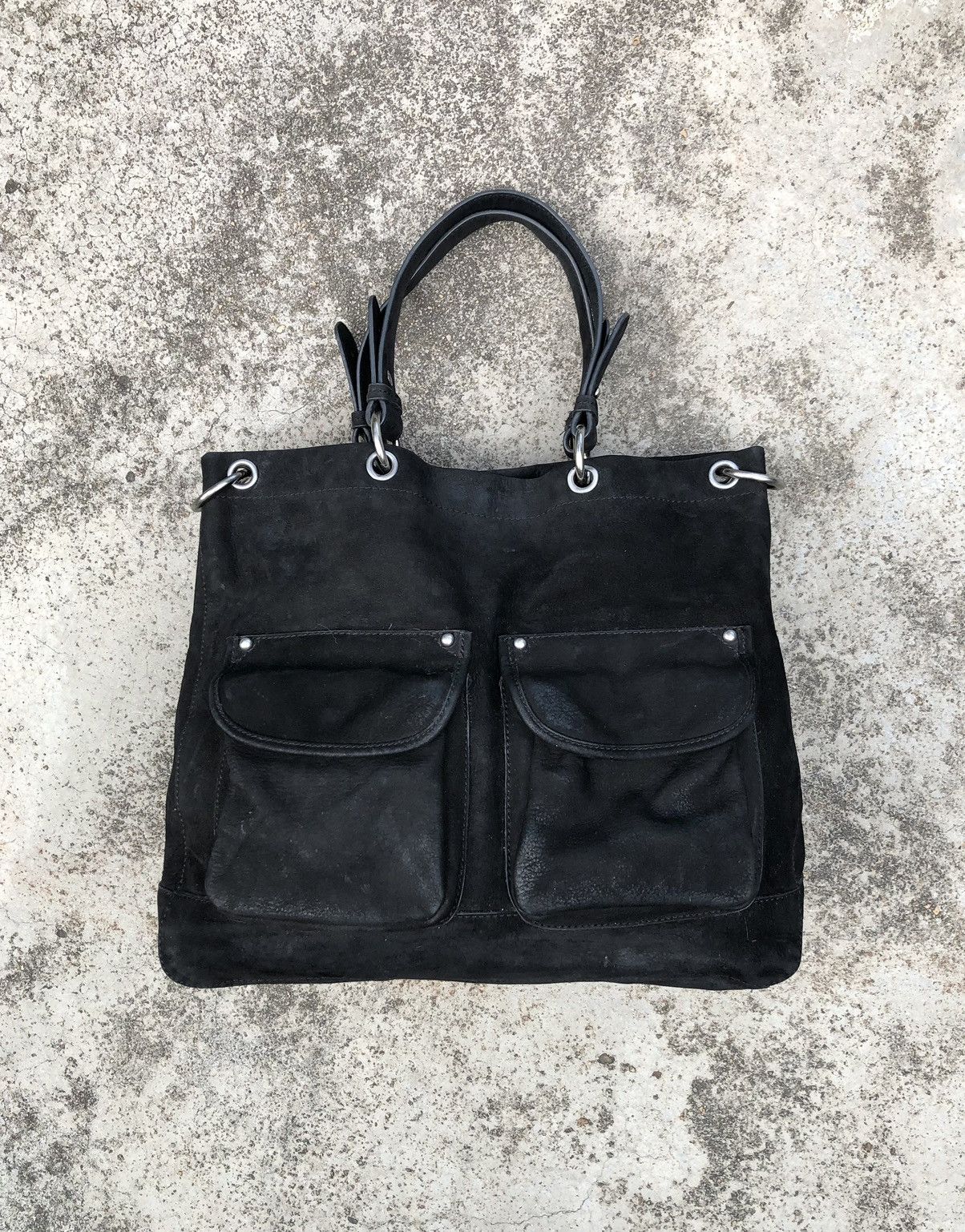 Genuine Leather WITCHERY TWINPOCKET LEATHER TOTE BAG Size ONE SIZE - 1 Thumbnail
