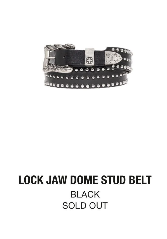Enfants Riches Deprimes Enfants Riches Déprimés Lock Jaw Dome Stud Belt Size ONE SIZE - 15 Thumbnail