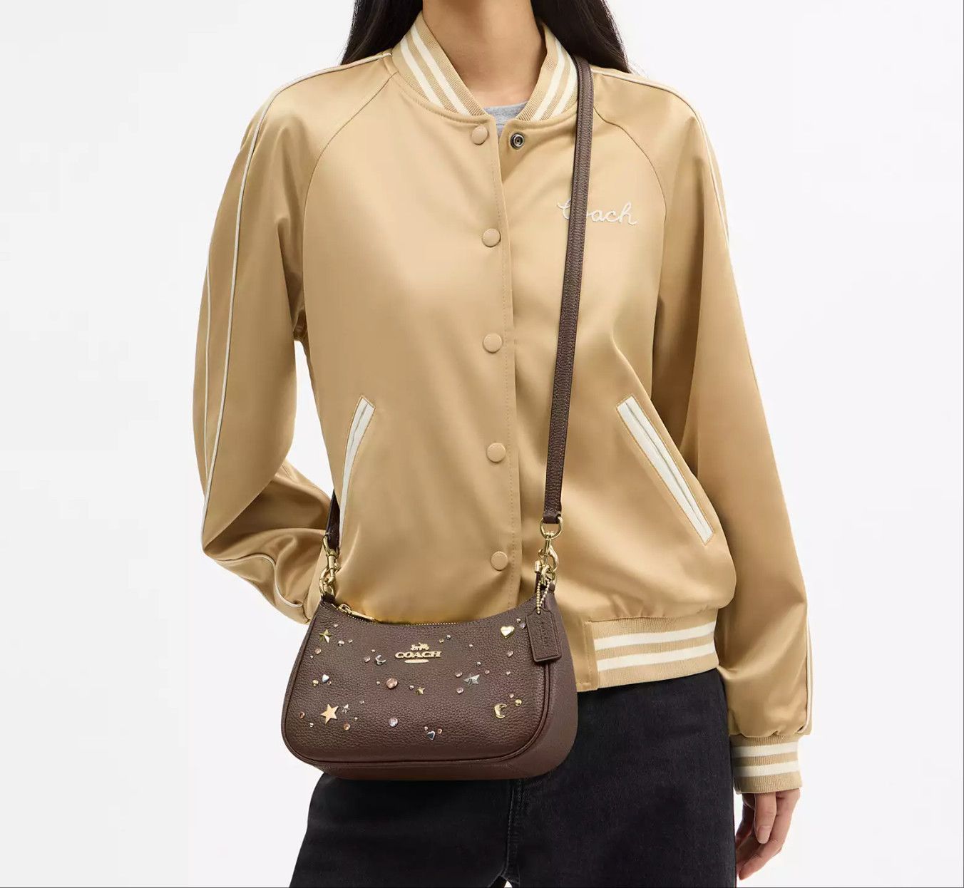 Coach Teri Shoulder Bag With Rivets CCZ99 Size ONE SIZE - 8 Thumbnail