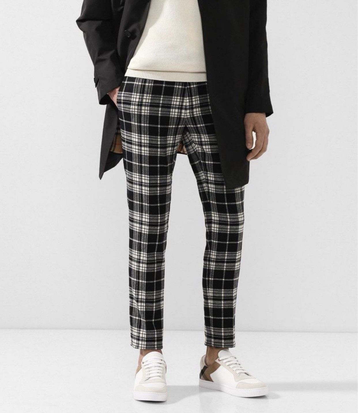 Burberry BURBERRY SERPENTINE TARTAN CHECK - CASHMERE BLEND TROUSERS Size US 32 / EU 48 - 1 Thumbnail