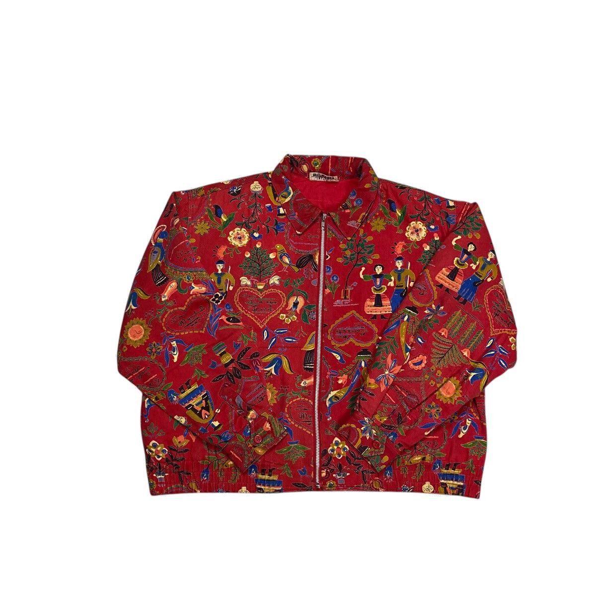 Japanese Brand Vtg Pioneer Trading Co. Allover Print Work Jacket Boxy fit Size US M / EU 48-50 / 2 - 2 Thumbnail