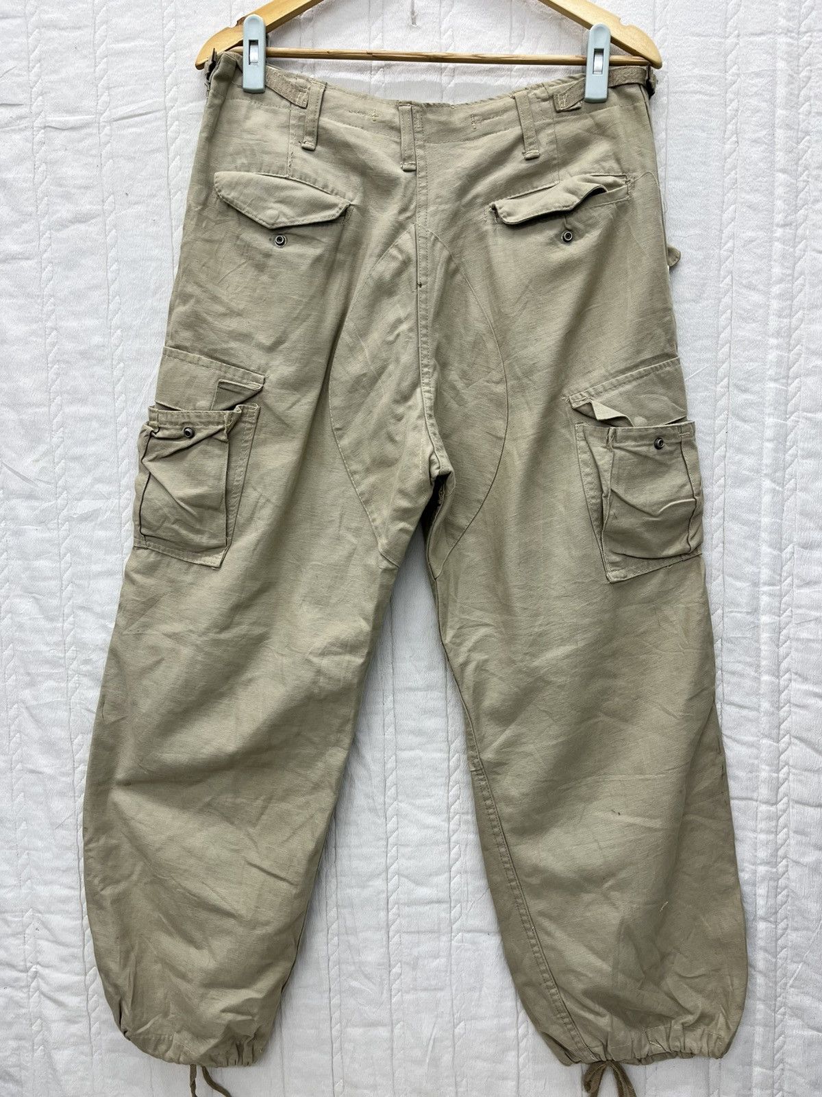 Vintage ARCHIVE💥BALLOON ARMY CARGO TROUSERS Size US 32 / EU 48 - 6 Thumbnail