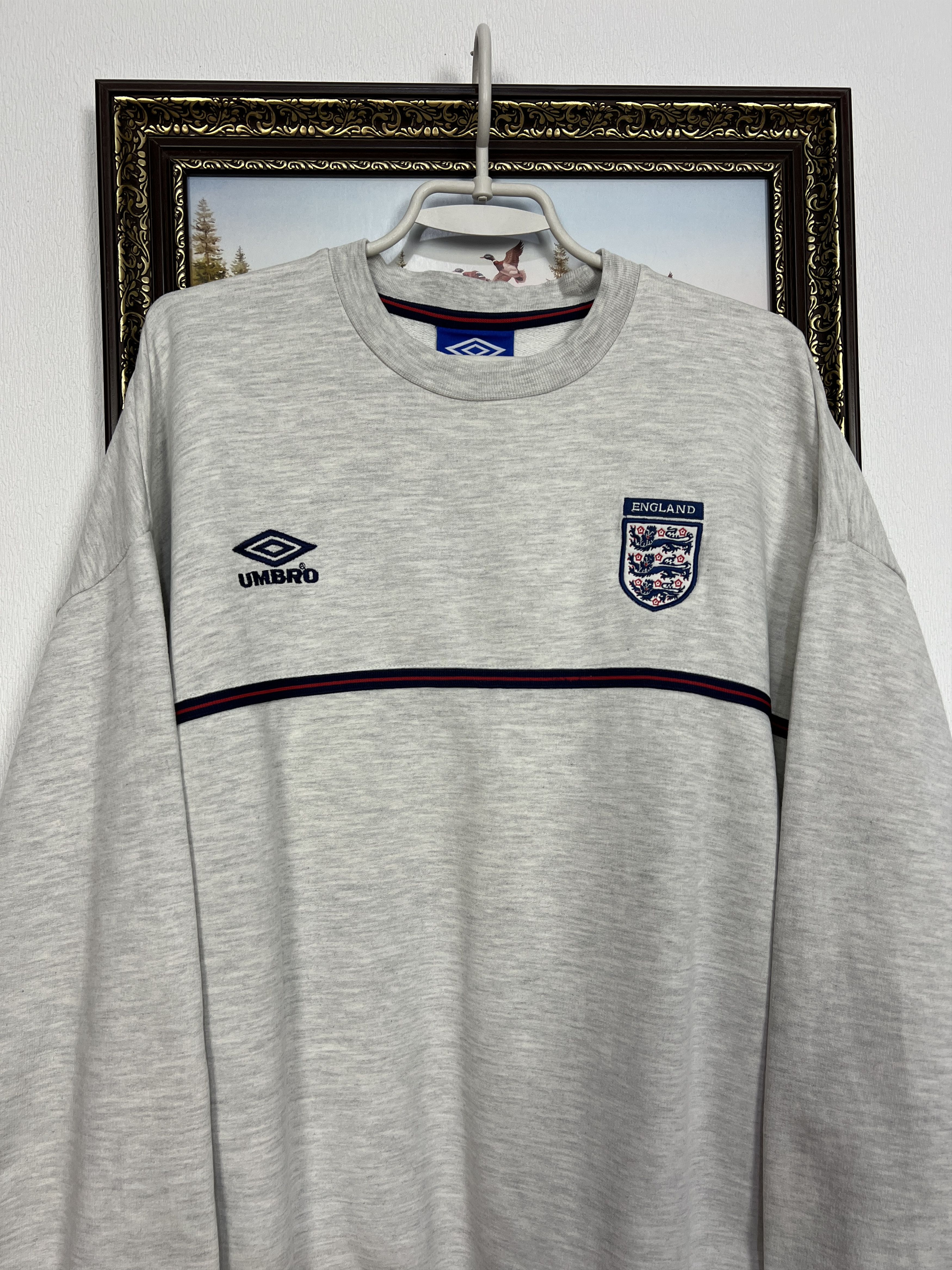 Umbro England Football Sweatshirt Soccer Crewneck Track Top Size US XL / EU 56 / 4 - 2 Thumbnail
