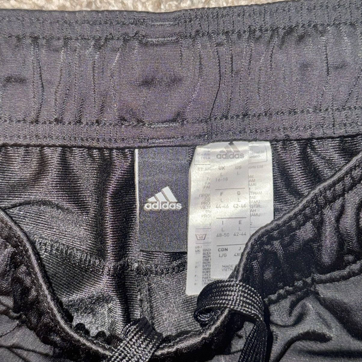 Adidas Adidas Essentials Track Pants - Black w/ White Stripes Size US 30 / EU 46 - 3 Thumbnail