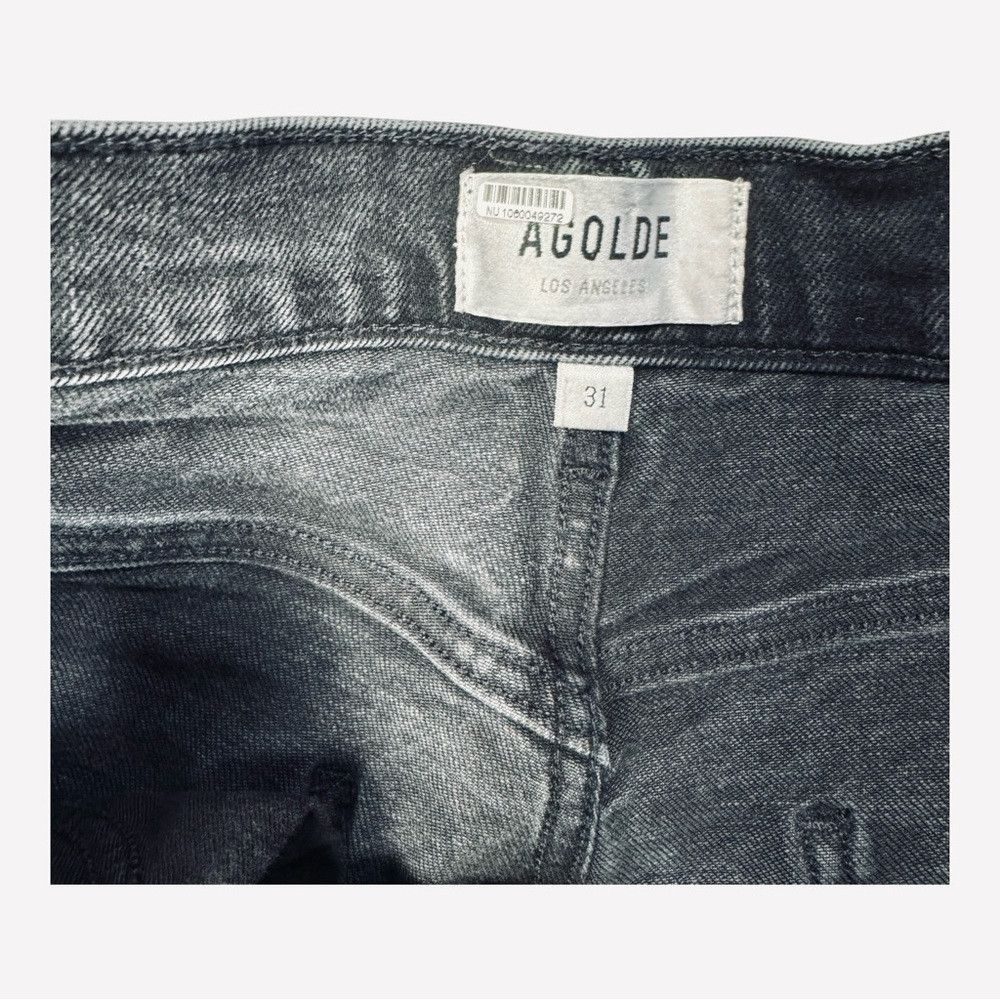 Agolde Agolde Riley High Rise Straight Crop Jeans In Panoramic Siz Size 31" - 6 Thumbnail