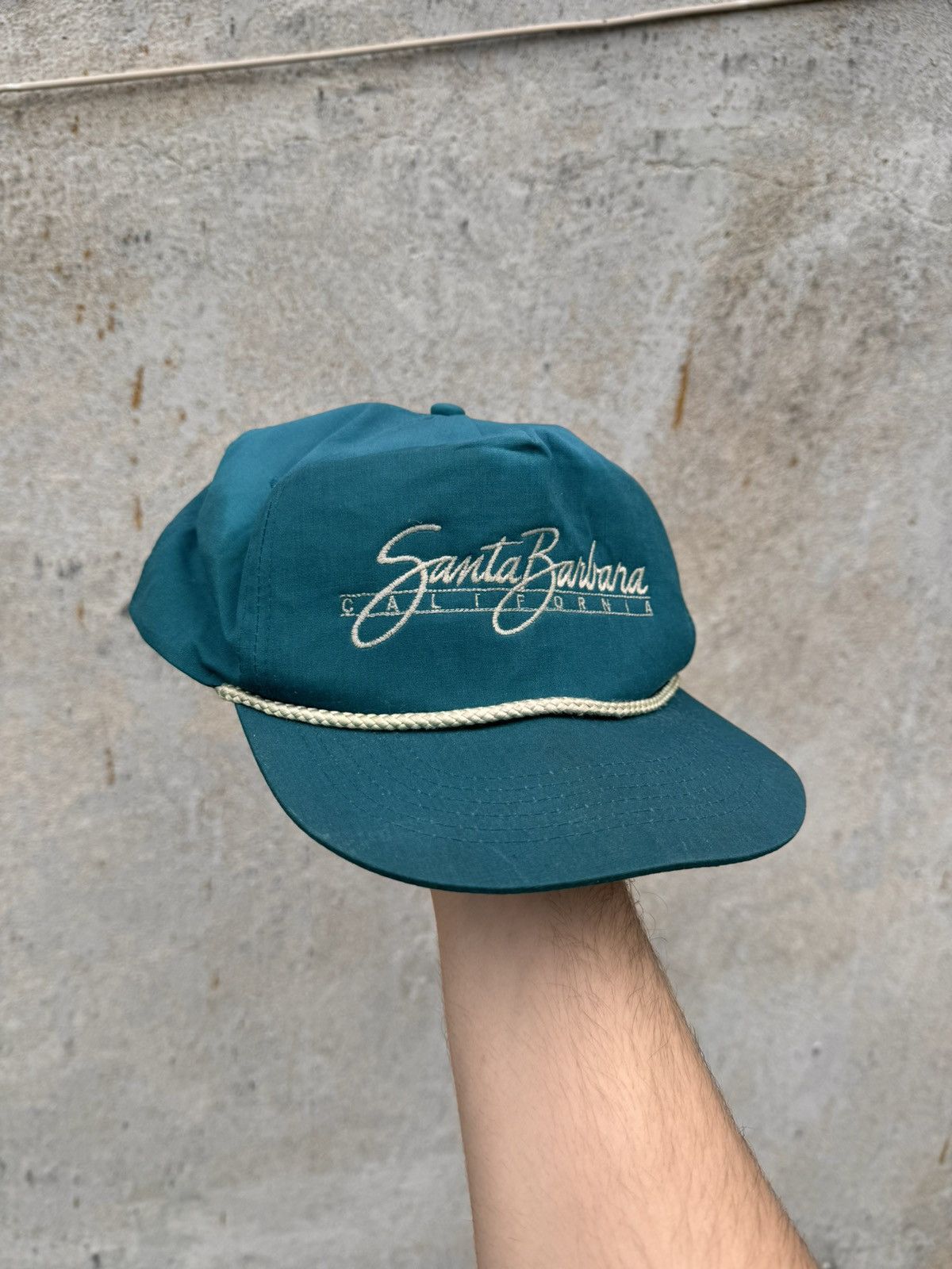 Vintage Vintage "Santa Barbara" California Hat 90s Faded Washed Cap Size ONE SIZE - 3 Thumbnail