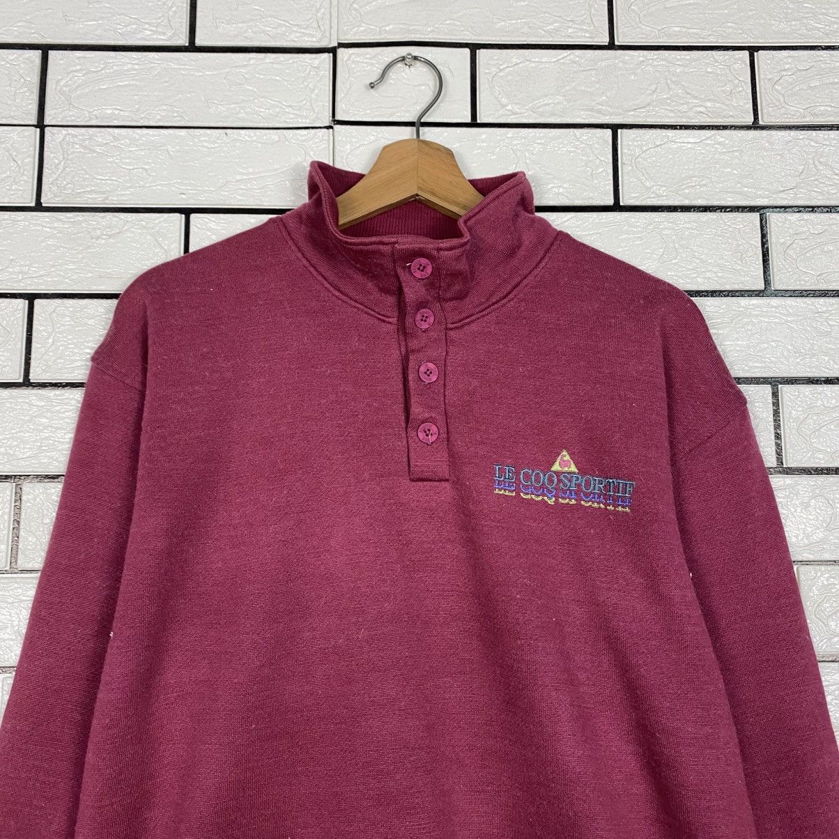 Japanese Brand Vintage Sweatshirt Le Coq Sportif Size US L / EU 52-54 / 3 - 4 Thumbnail