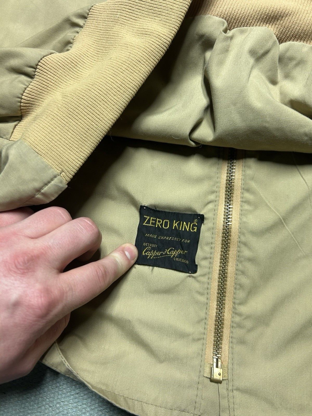 Vintage 1960s zero king cropped work jacket bomber talon zip M 40 Size US M / EU 48-50 / 2 - 16 Thumbnail