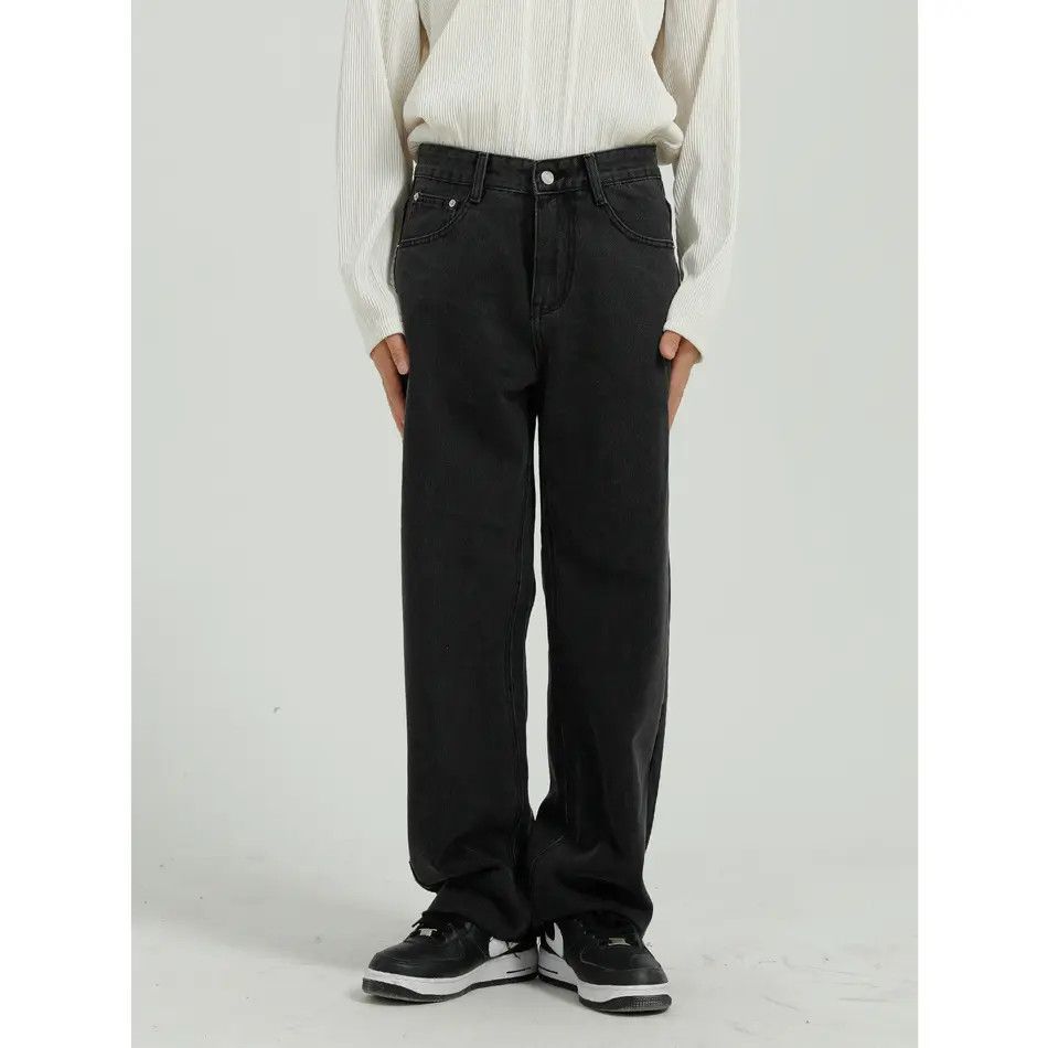 Japanese Brand Retro casual fringed straight leg jeans Size US 32 / EU 48 - 4 Thumbnail