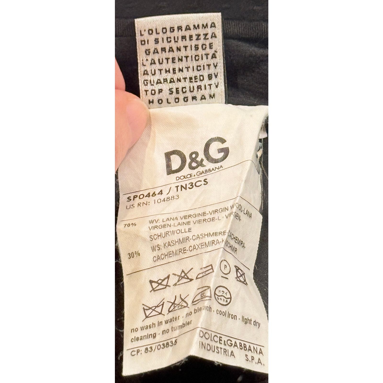 Dolce & Gabbana Dolce & Gabbana Black Pants EU 40 Tailored Designer Trousers Size 27" / US 4 / IT 40 - 3 Thumbnail