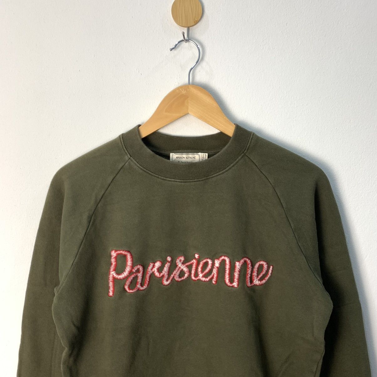 Maison Kitsune Maison Kitsune Sweatshirt Green Pullover Size Small Women Size US S / EU 44-46 / 1 - 4 Thumbnail
