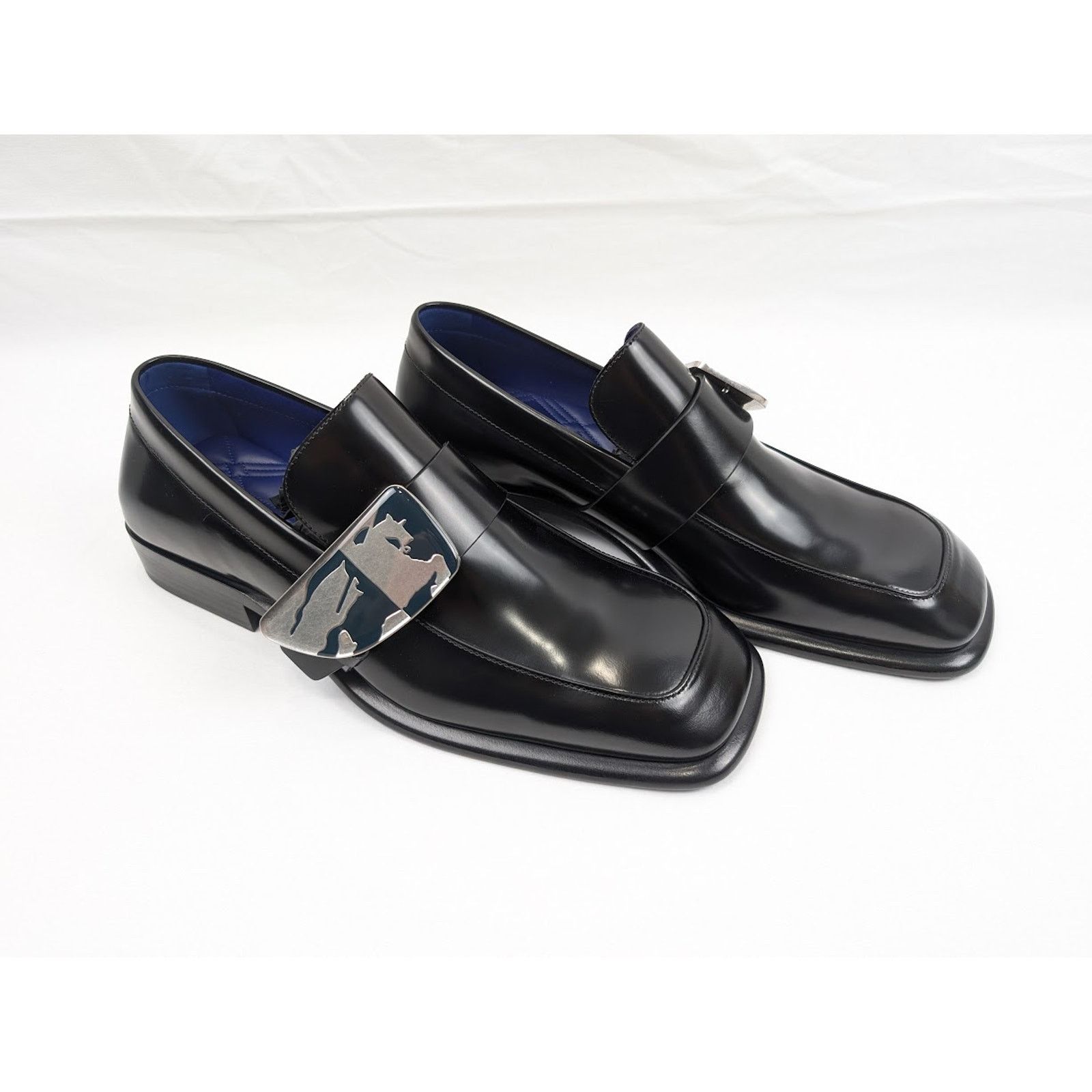 Burberry o1rshd1 Leather Loafers Shoes in Black Size US 12.5 / EU 45-46 - 13 Thumbnail