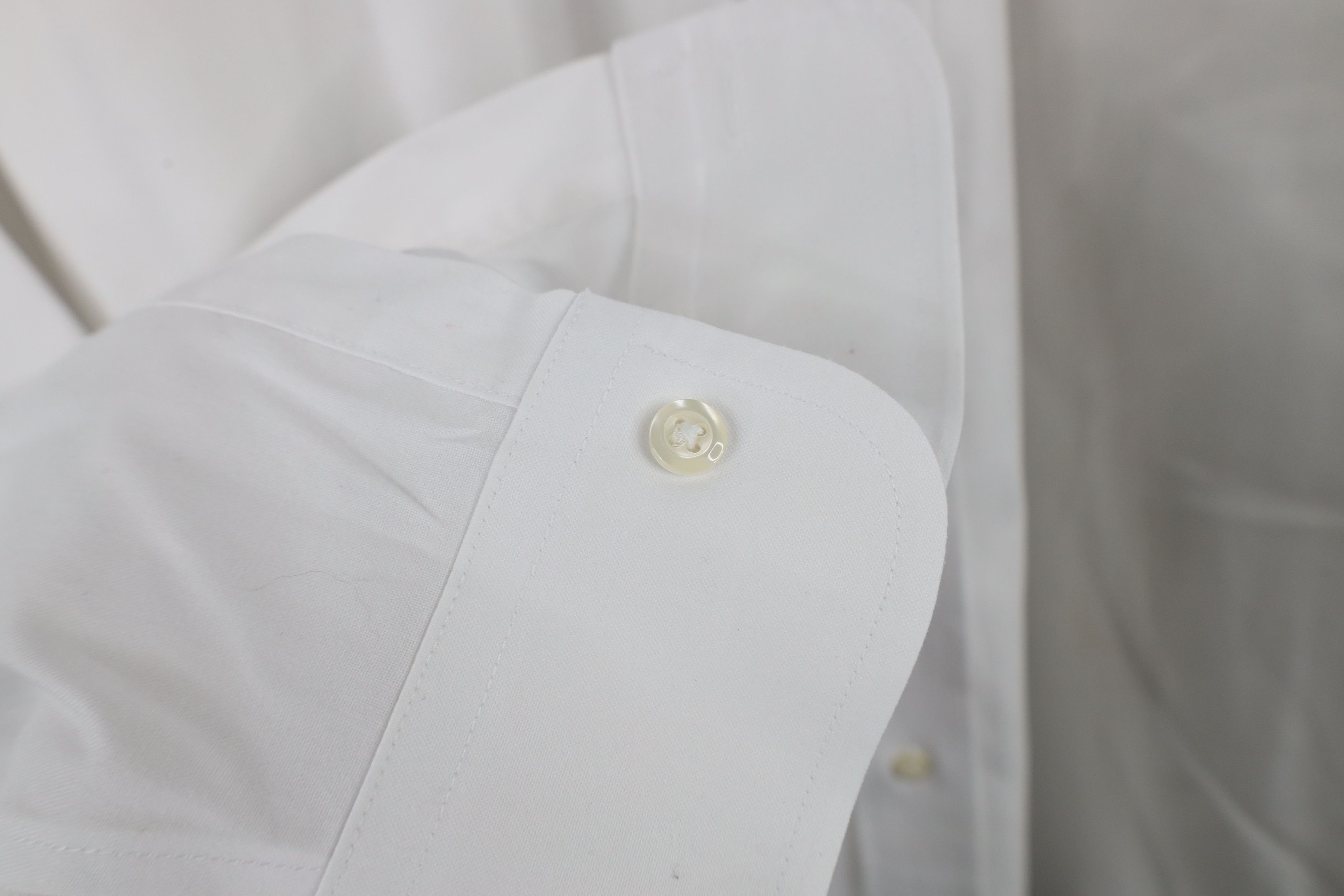 Brooks Brothers × Vintage Vintage 90s Brooks Brothers Cotton Button Down Shirt White Size US M / EU 48-50 / 2 - 8 Thumbnail