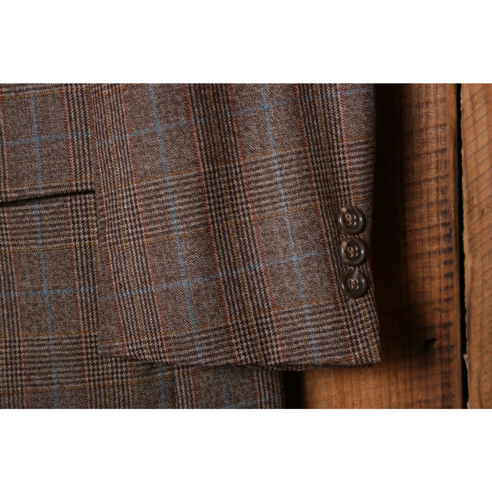 Hart Schaffner Marx VINTAGE Hart Schaffner Marx Brown Prince of Wales Plaid Sport Coat 41L Men Size US XS / EU 42 / 0 - 4 Thumbnail