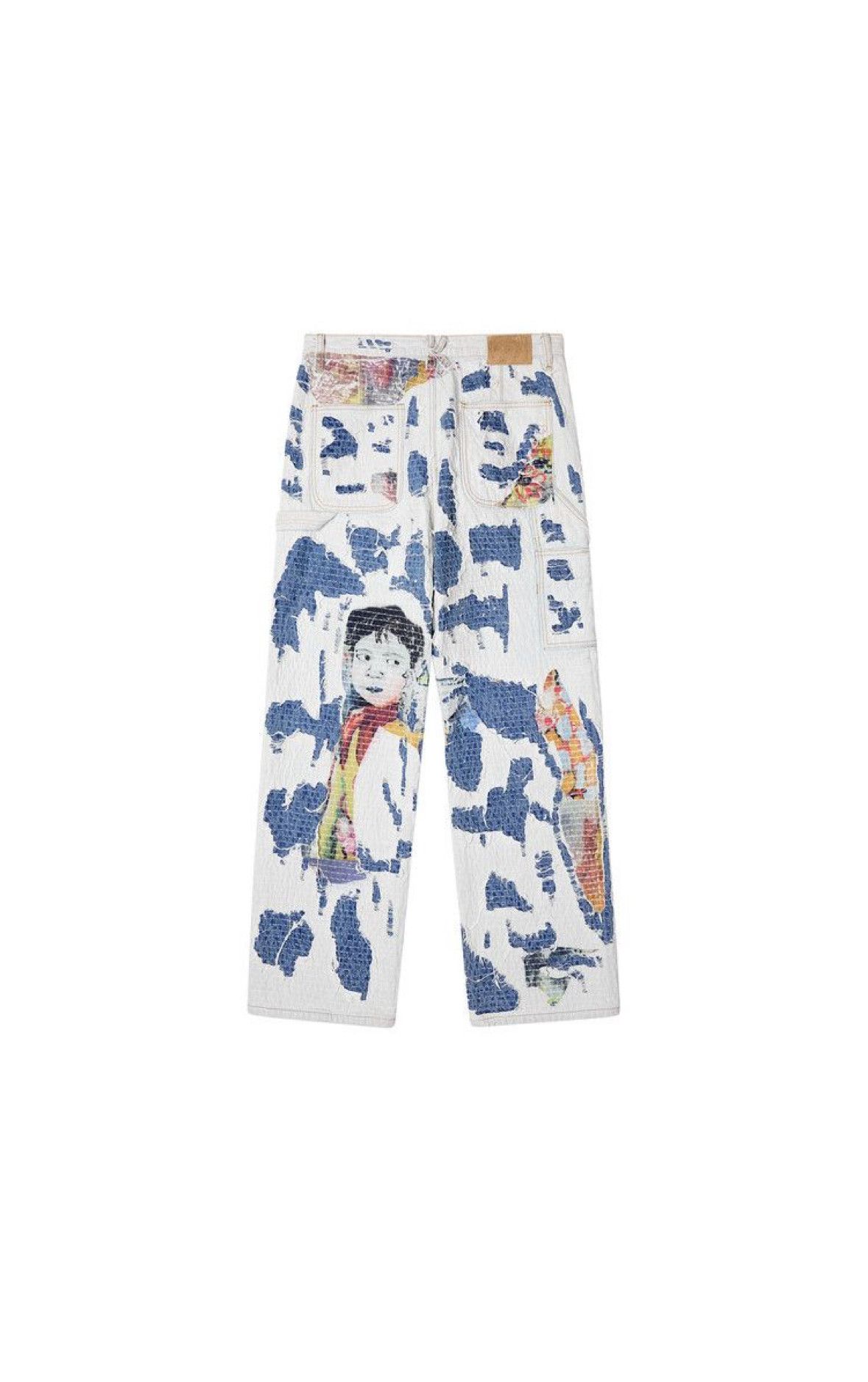 KidSuper KidSuper Boro Stitched Double Knee Pant 'Multicolor' Size US 32 / EU 48 - 2 Thumbnail