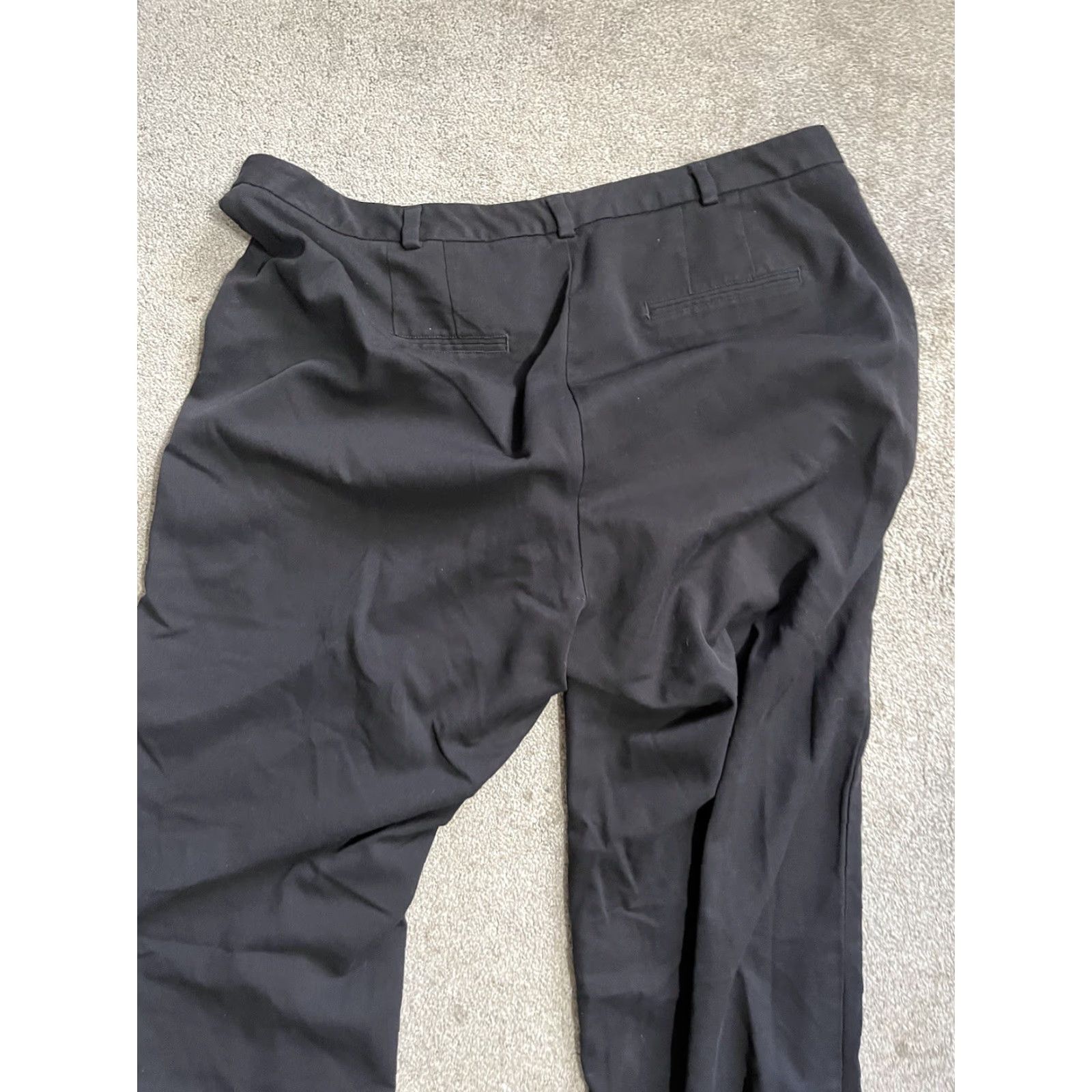 Dockers DOCKERS Pants Womens 20W Polyester Rayon Trouser blue Pockets straight Dress Pants Adult Female 20W Black Solid City Preppy Modern Size 42" / US 20 - 4 Thumbnail