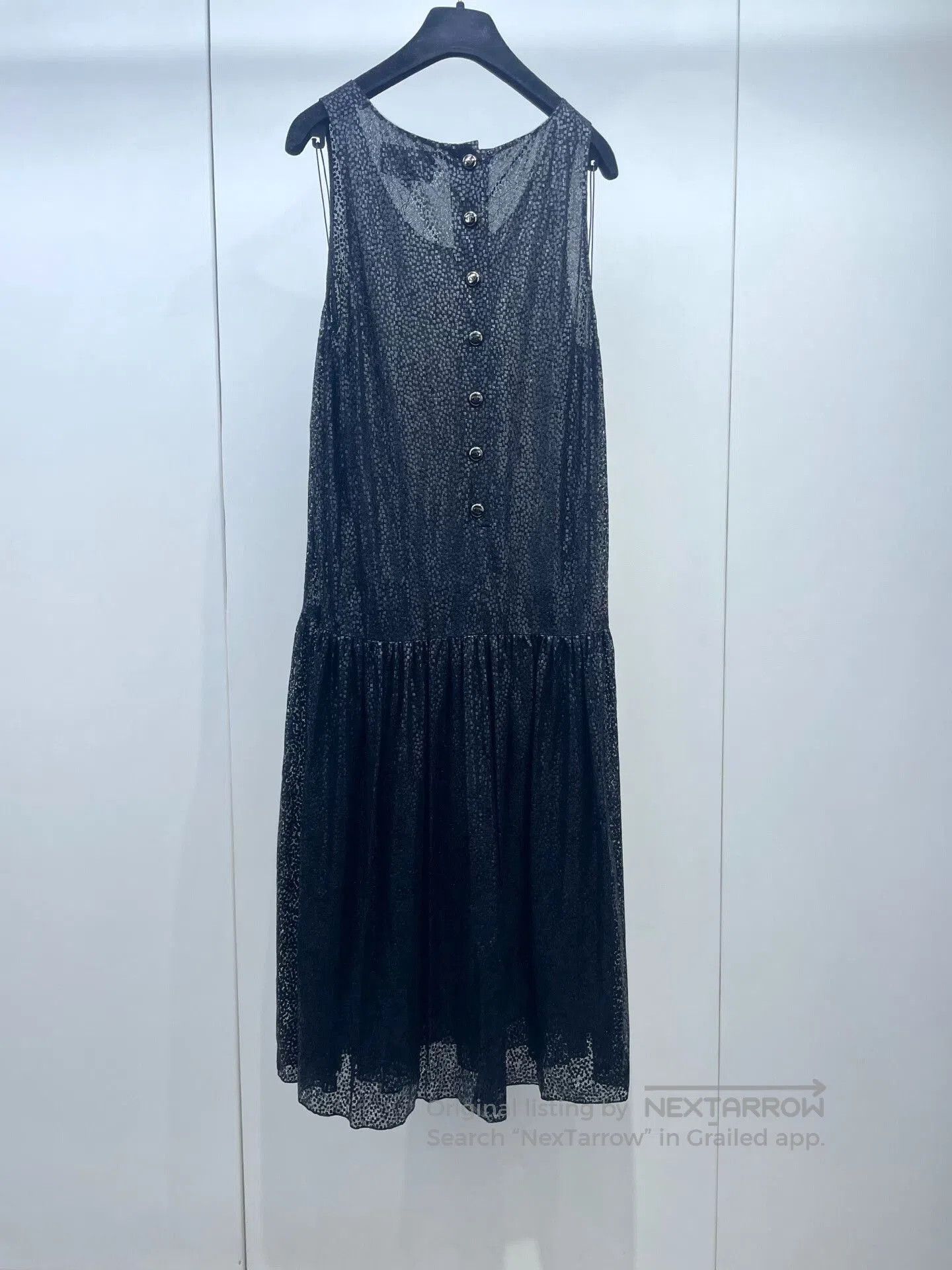 Chanel Chanel Black Silk Sleeveless Dress. Size XS / US 0-2 / IT 36-38 - 2 Thumbnail