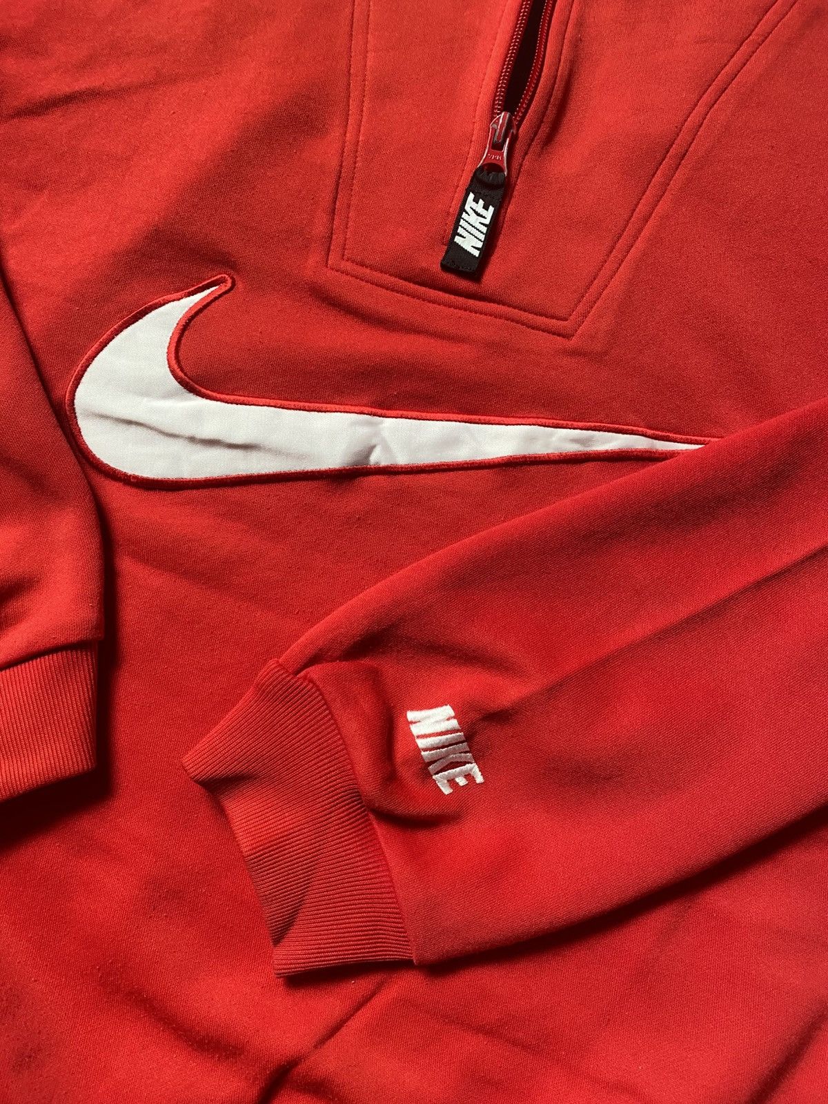 Nike 90s NIKE BIG SWOOSH HALF-ZIP SWEATSHIRT Size US M / EU 48-50 / 2 - 6 Thumbnail