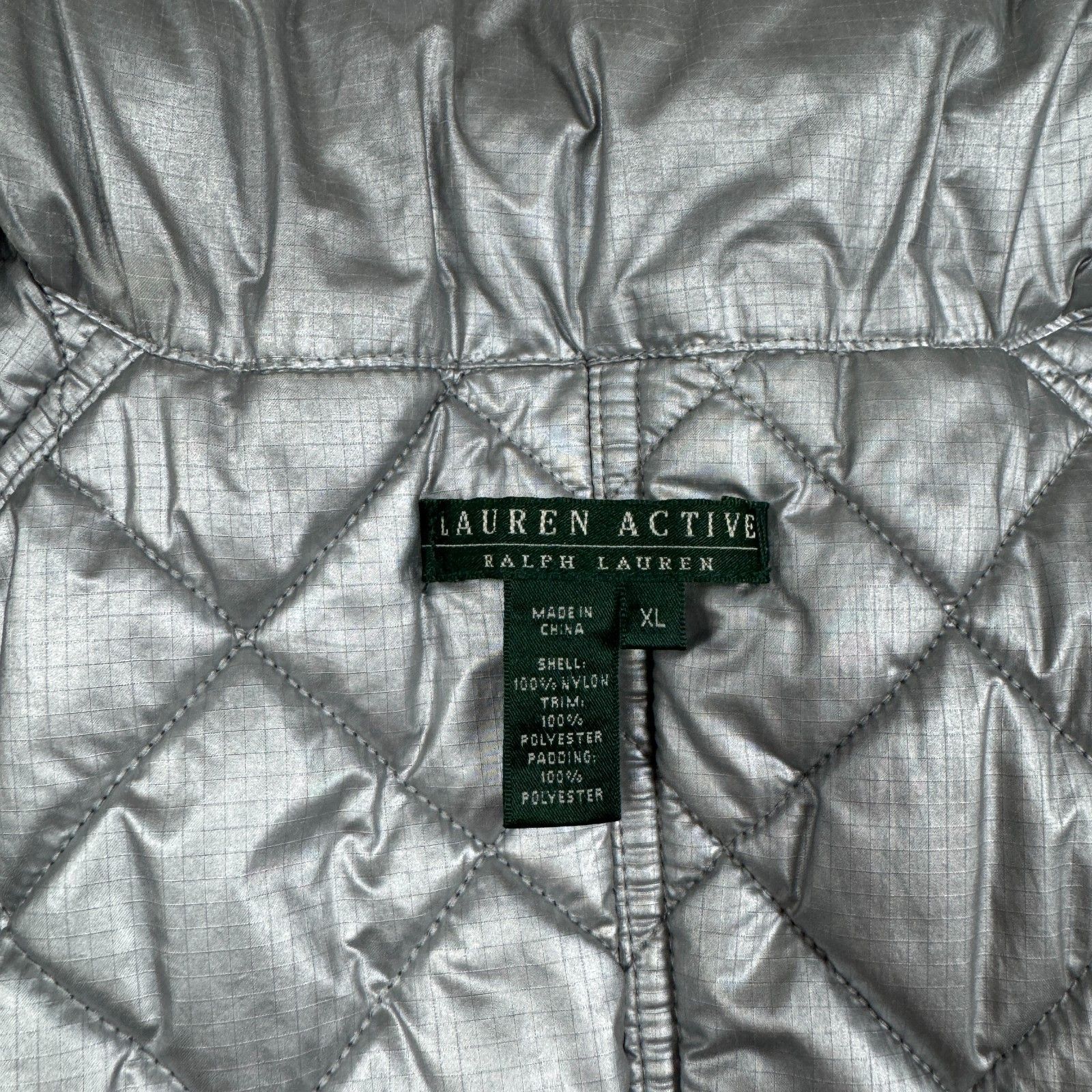 Lauren Ralph Lauren Lauren Ralph Lauren Puffer Jacket XL Black Quilted Silver Size XL / US 12-14 / IT 48-50 - 8 Thumbnail