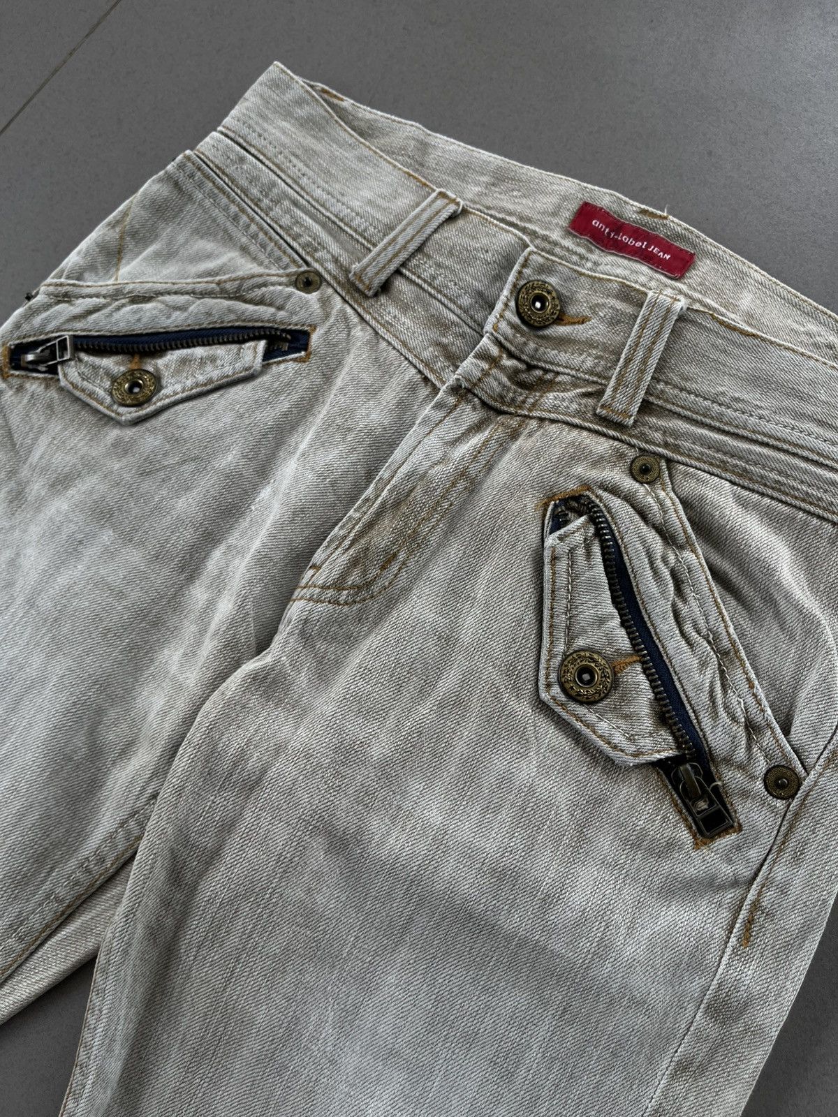 Tornado Mart 2000s JAPANESE ANTI LABEL ZIPPER FLARE BOOT CUT PANTS VKEI Size US 30 / EU 46 - 5 Thumbnail