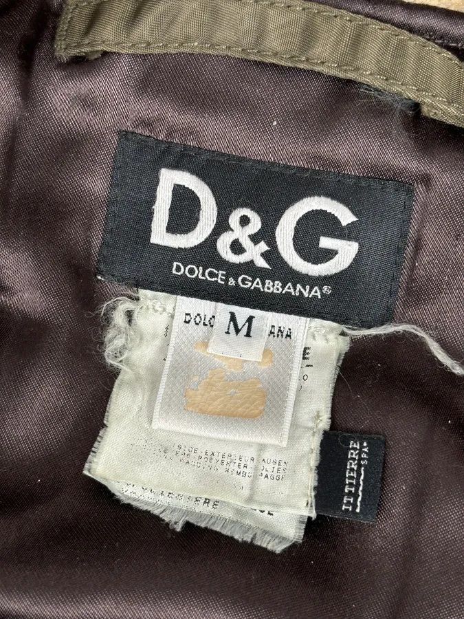 Dolce & Gabbana AW2003 Dolce & Gabbana Military Green Hooded Long Aviator Jacket Size US M / EU 48-50 / 2 - 15 Thumbnail