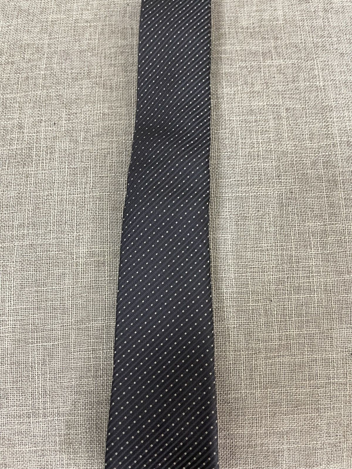 Valentino Valentino Grey Polka-Dot Tie Size ONE SIZE - 3 Thumbnail